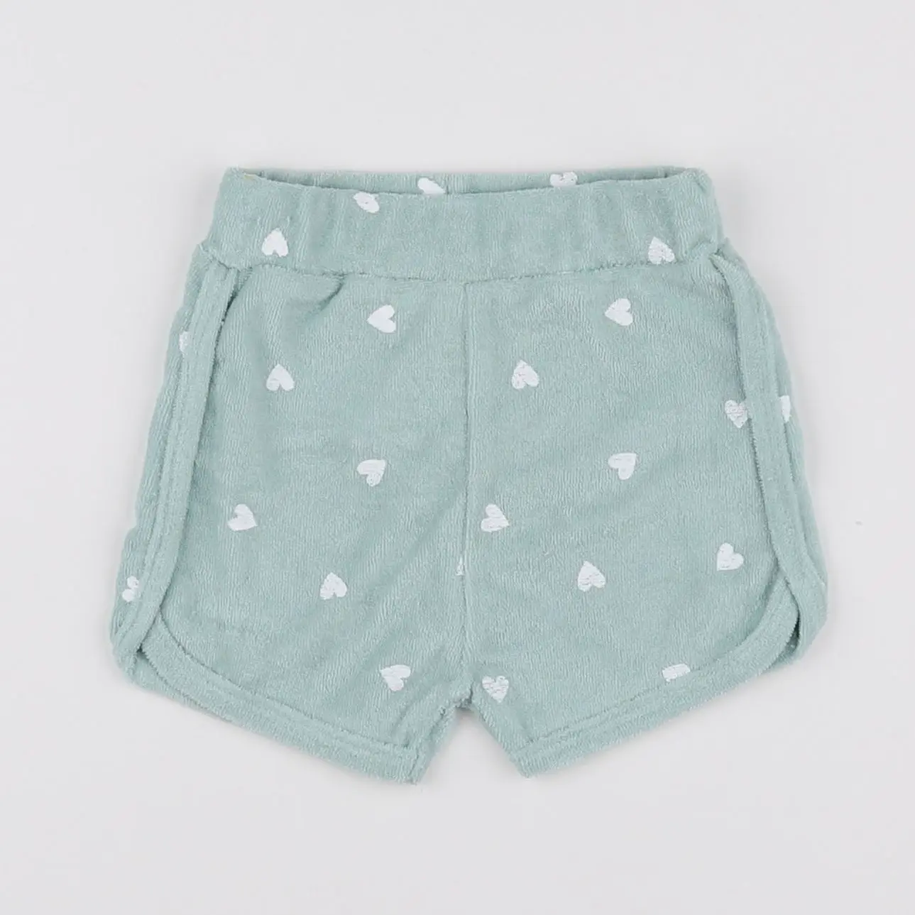 Short vert, blanc