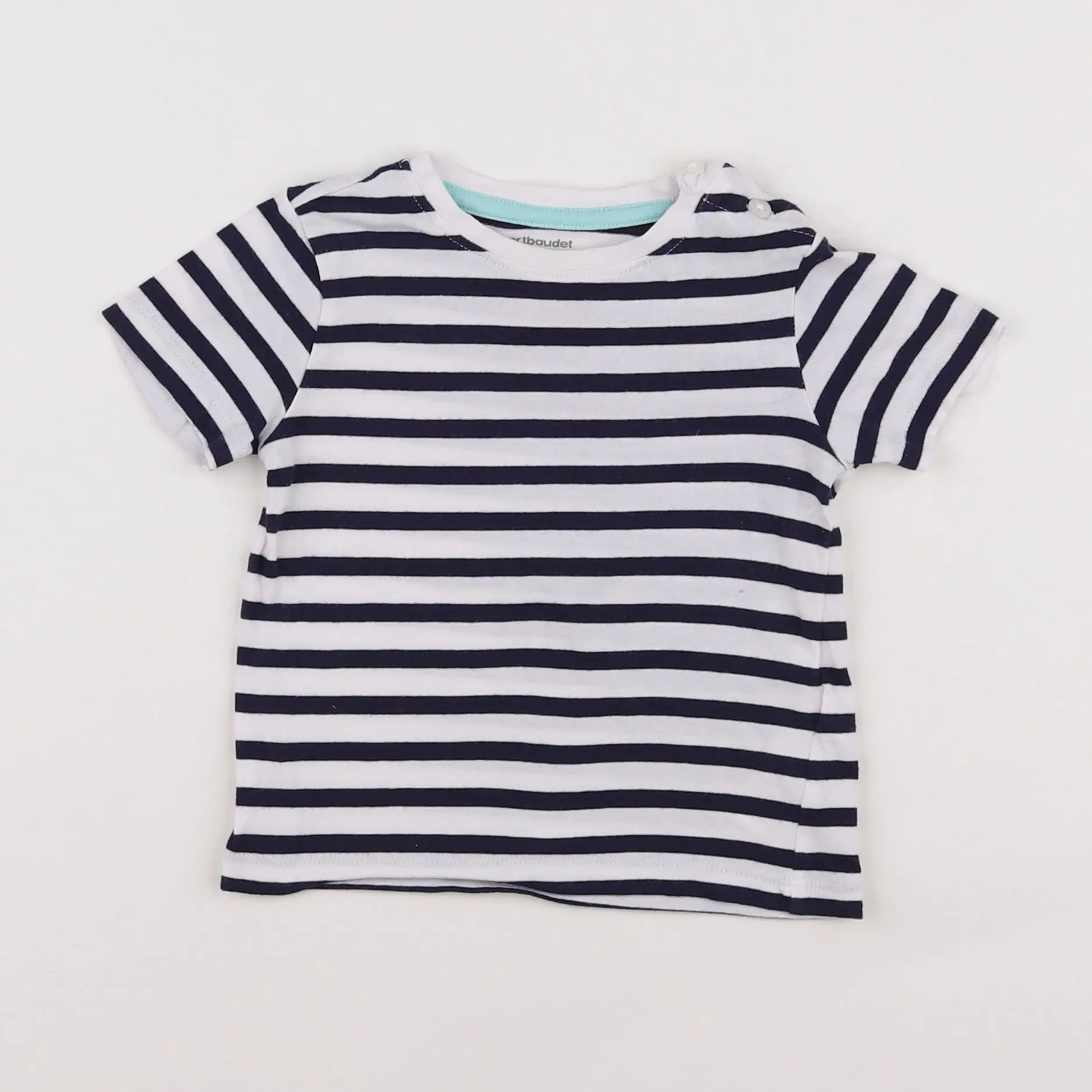 Tee-shirt bleu, blanc