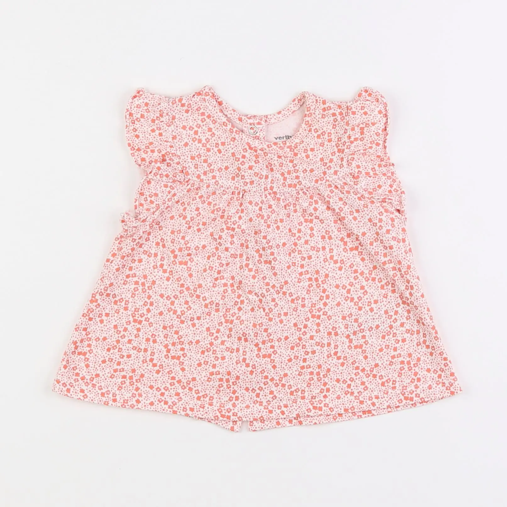 Tee-shirt orange, blanc