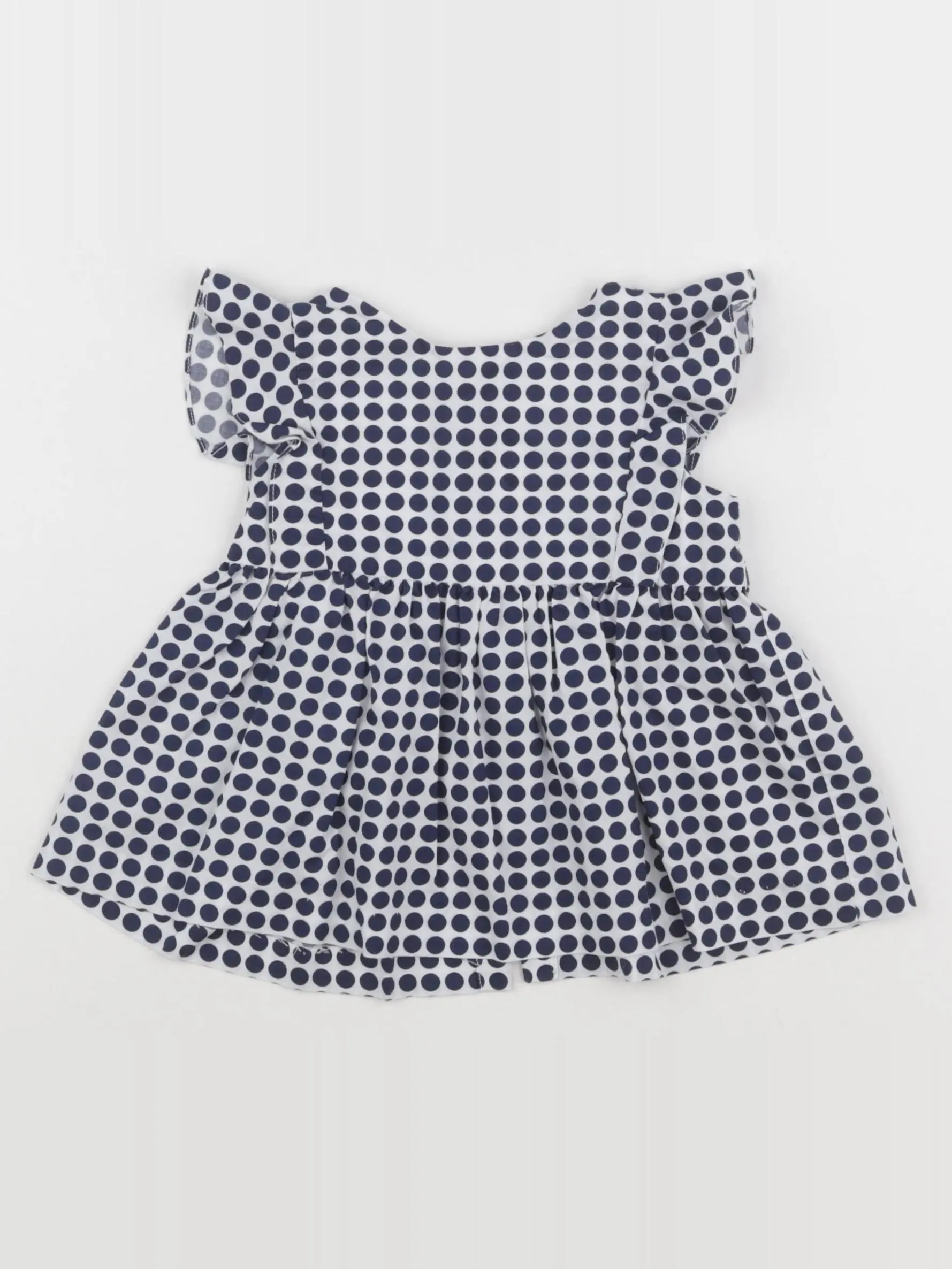 Blouse bleu, blanc