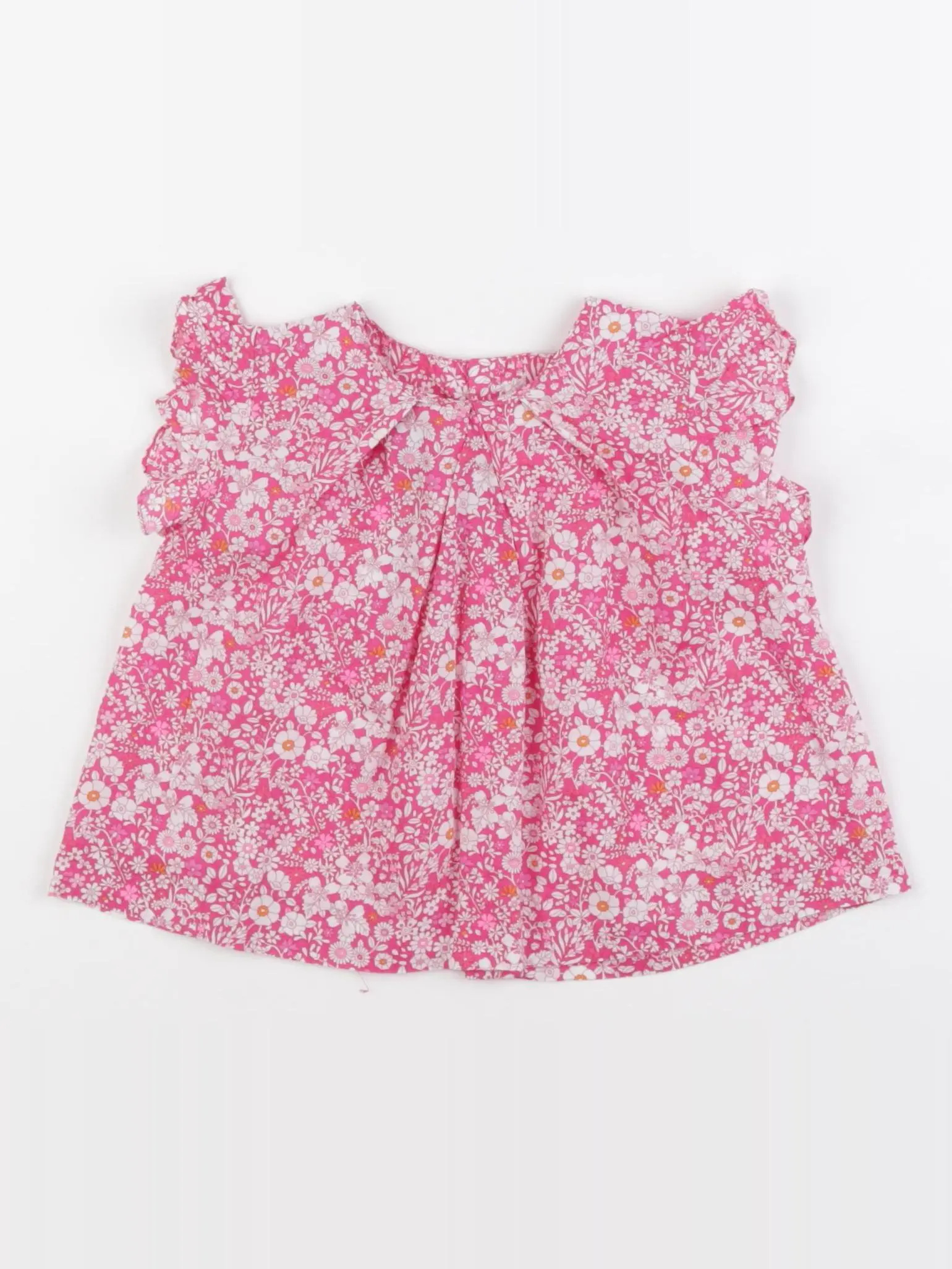 Blouse liberty rose, blanc