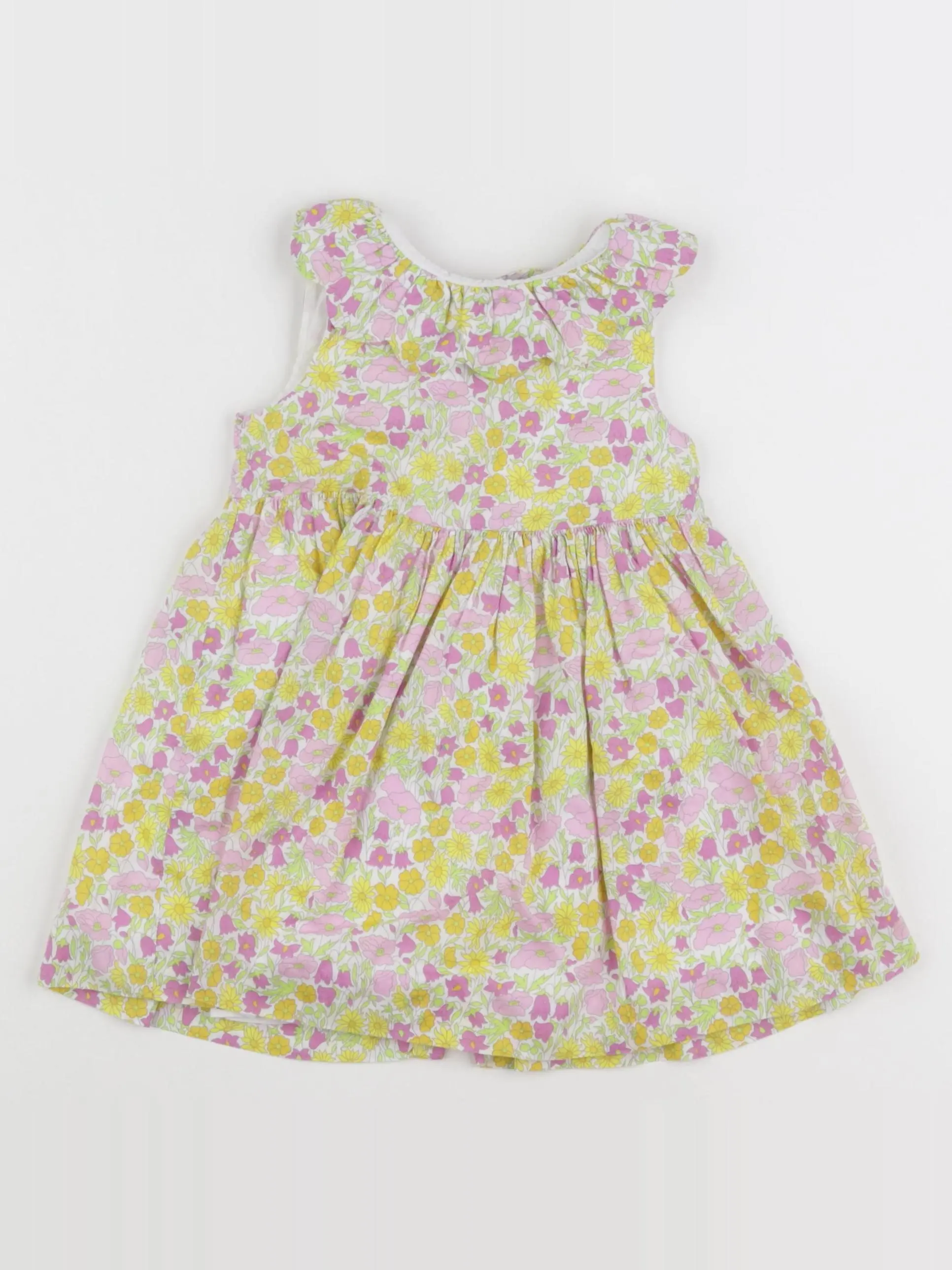 Robe liberty jaune, violet