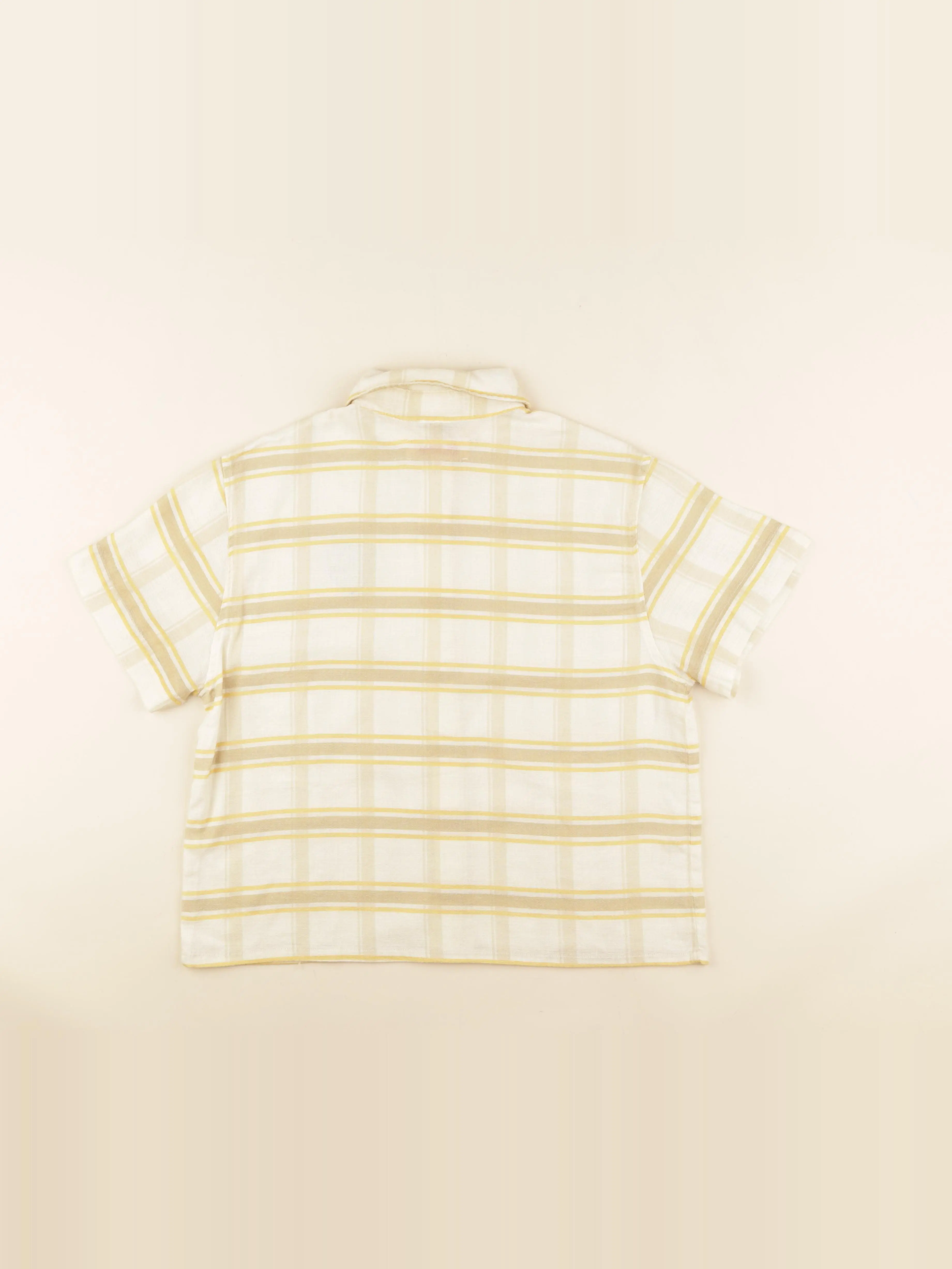 Chemise beige, jaune - Image 2