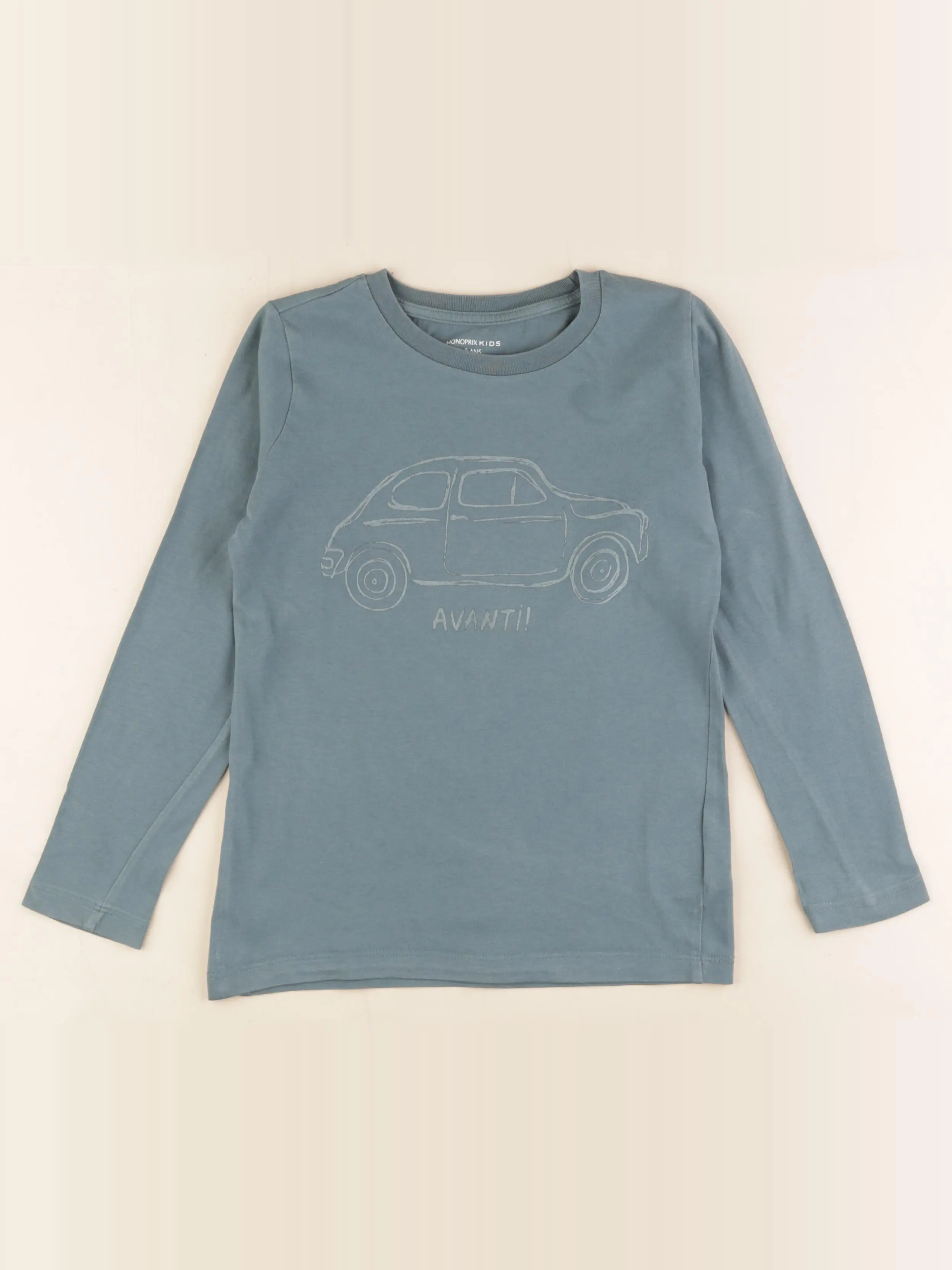 Tee-shirt vert, bleu