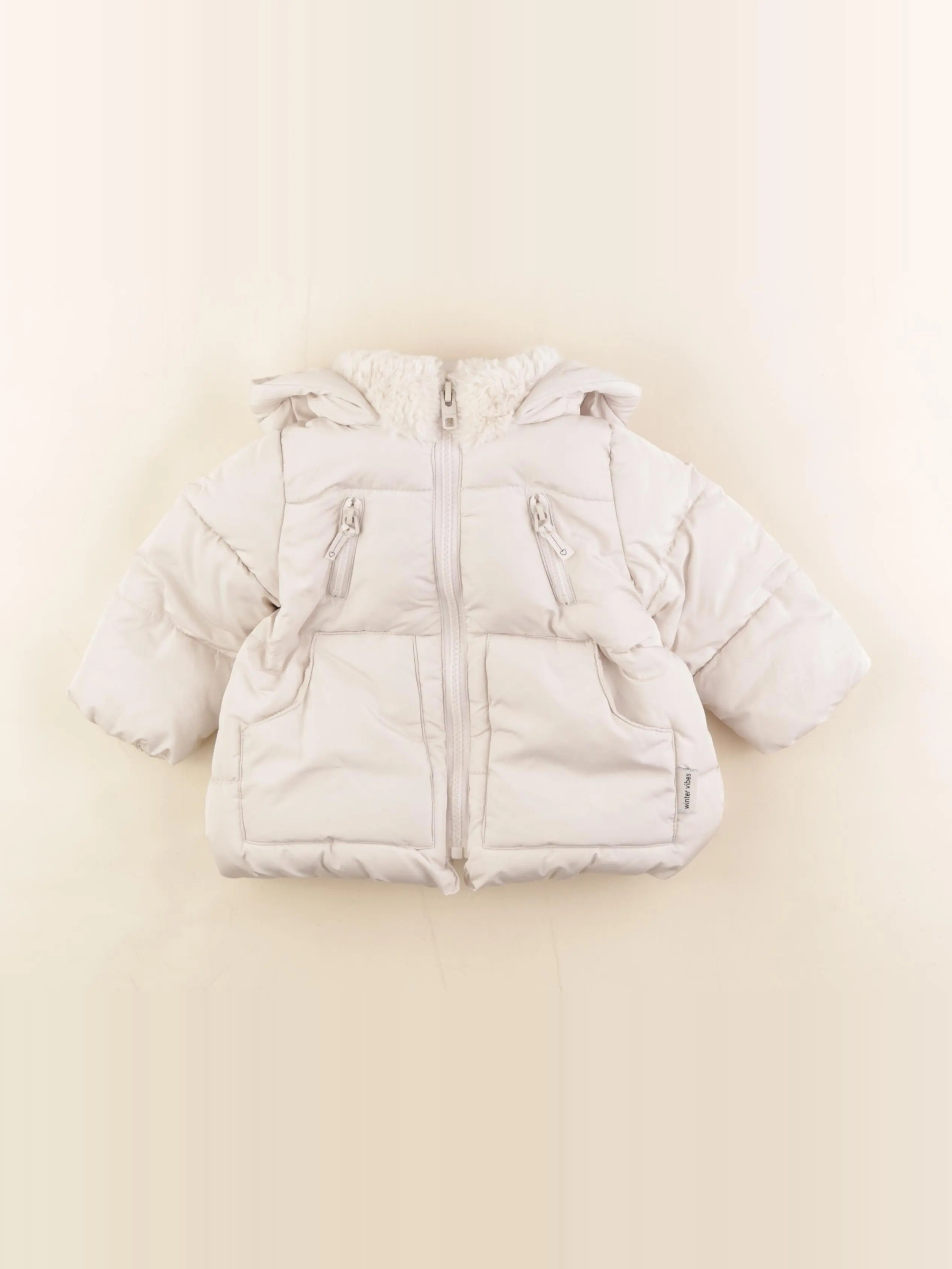 Doudoune beige
