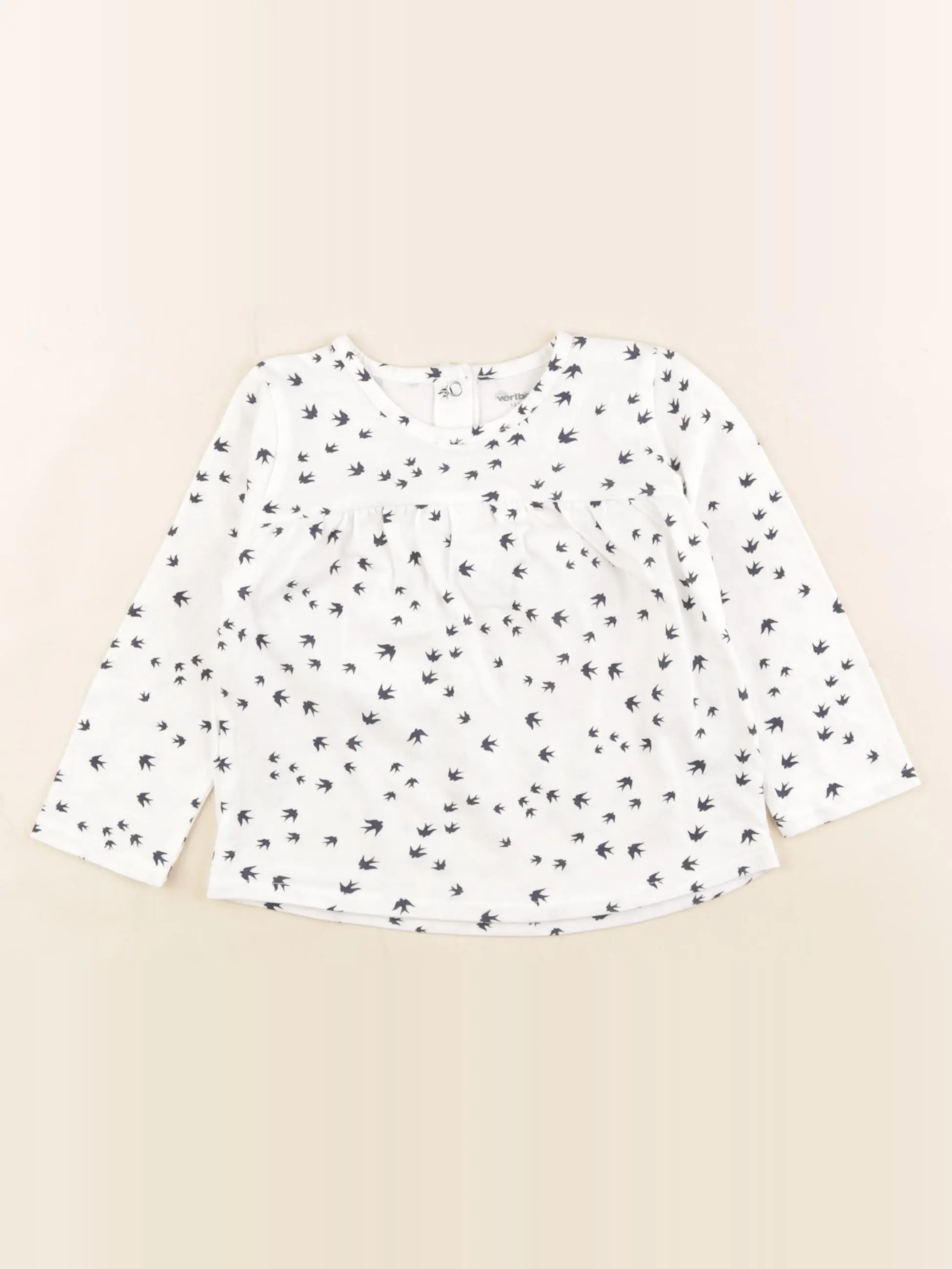 Tee-shirt blanc, bleu
