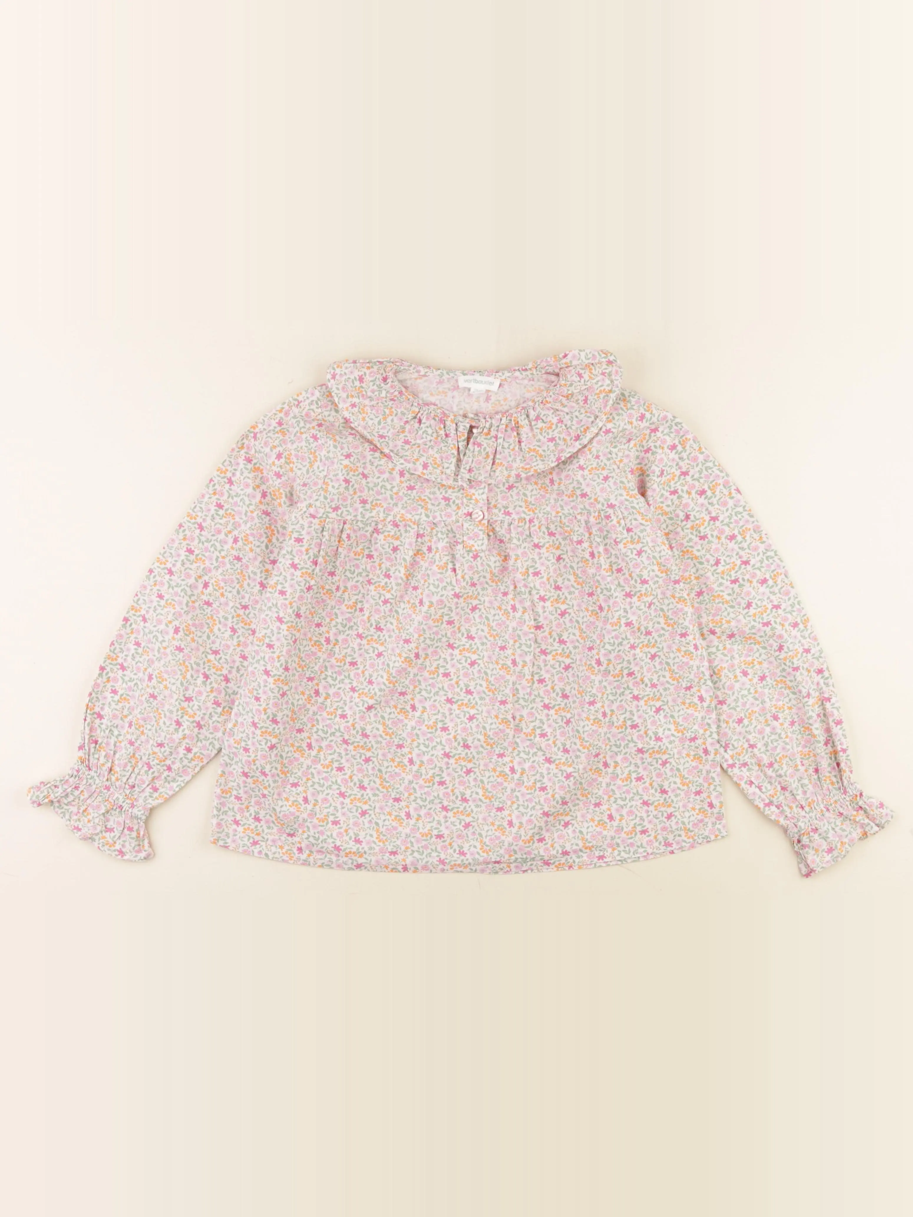 Blouse rose, multicolore