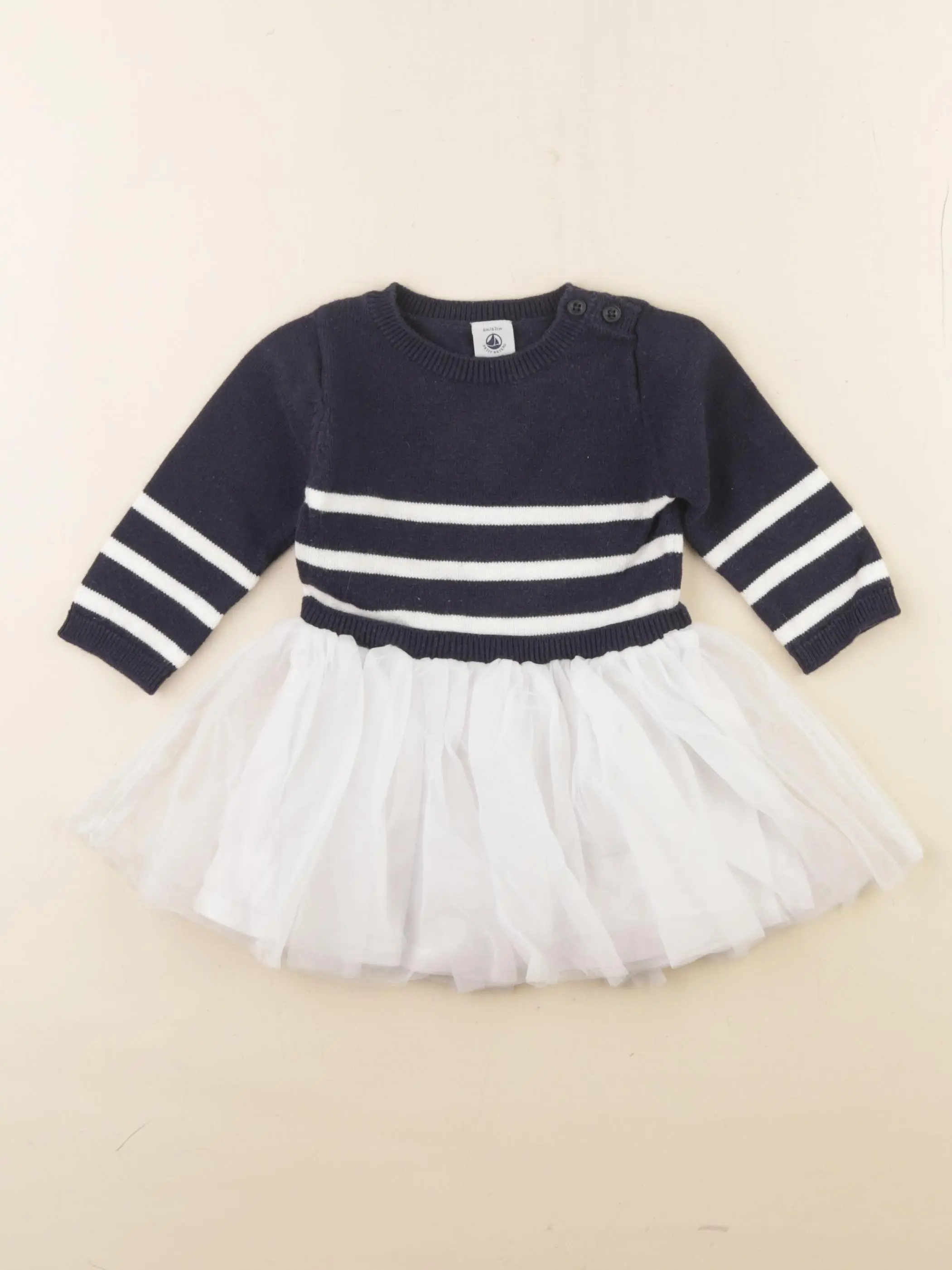 Robe blanc, bleu