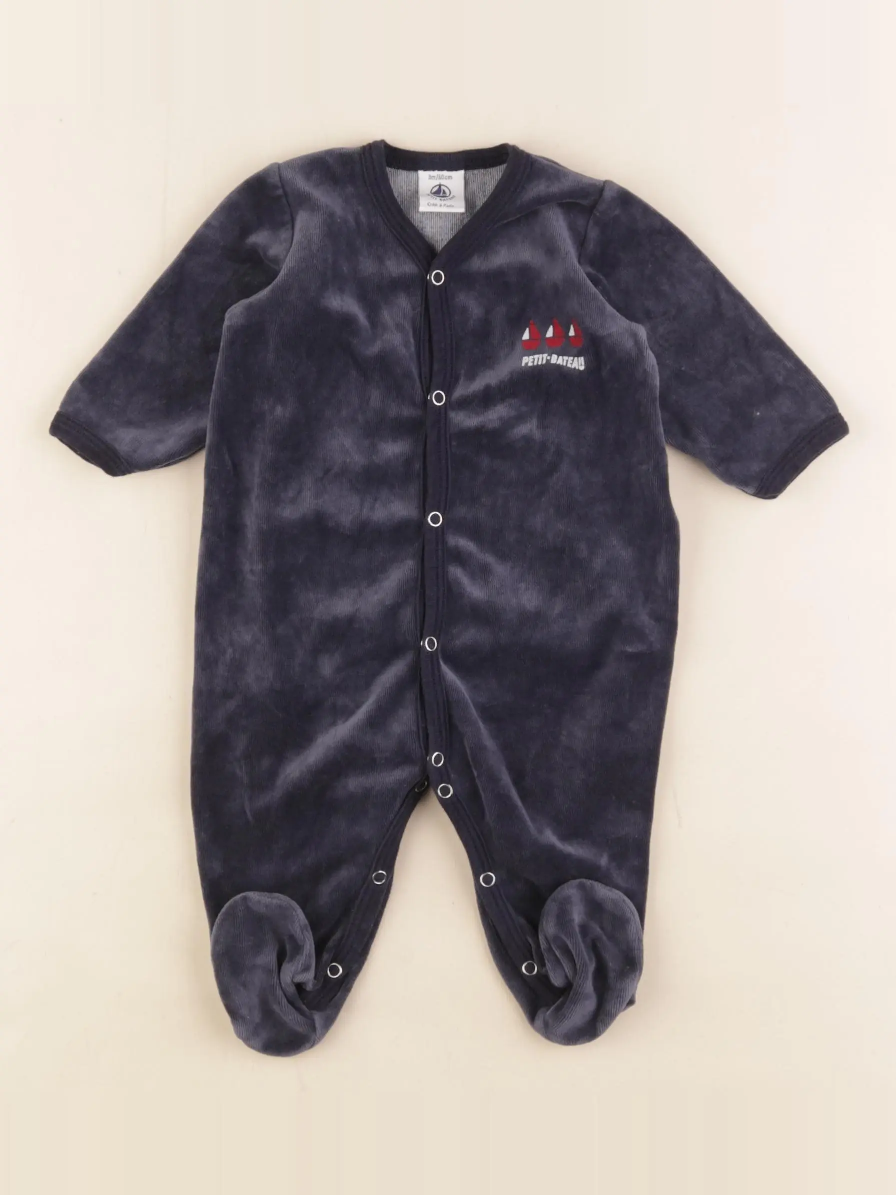Pyjama velours bleu
