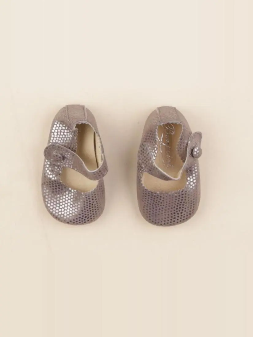 Chaussons argent, gris