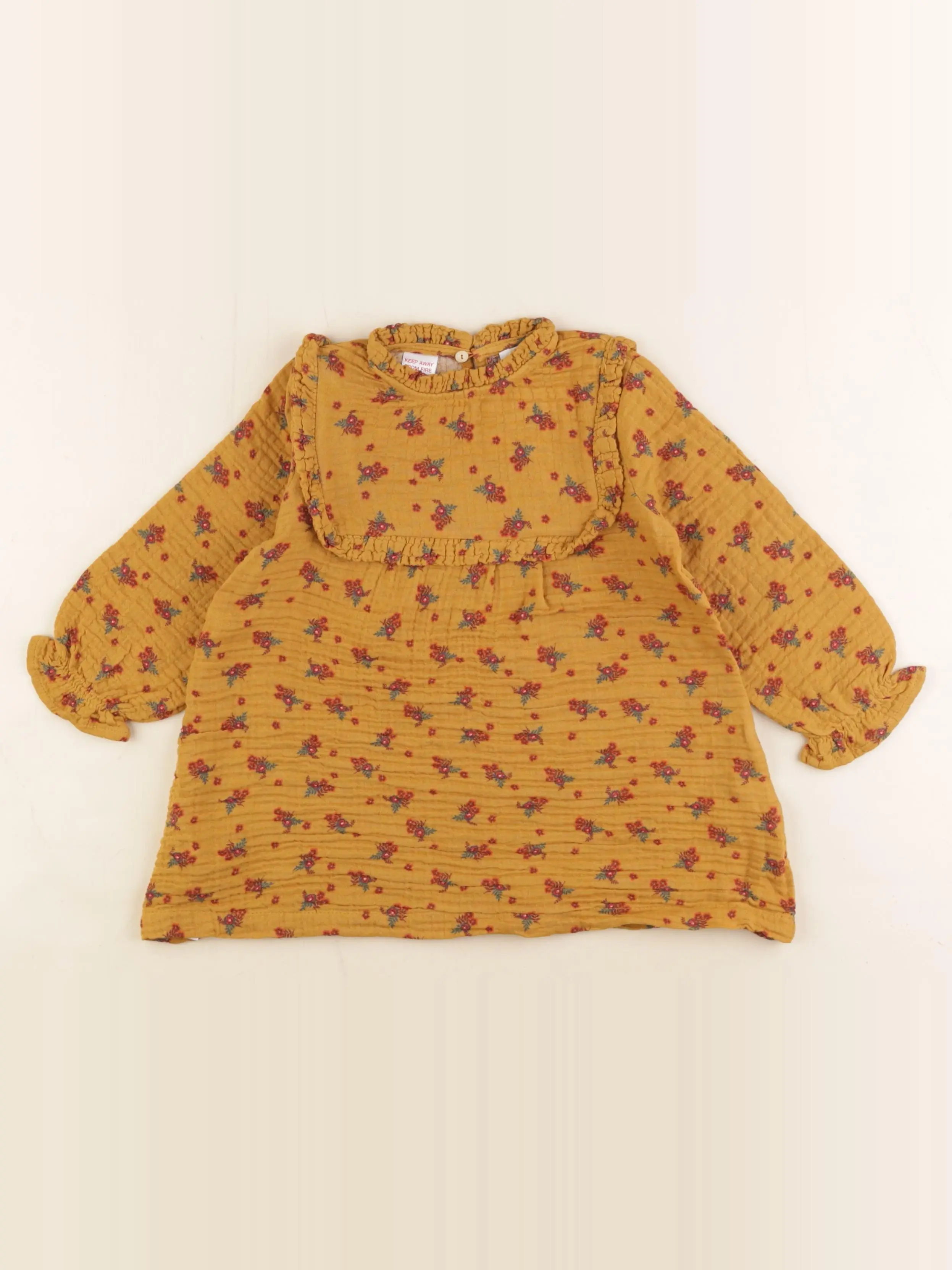 Robe orange, jaune