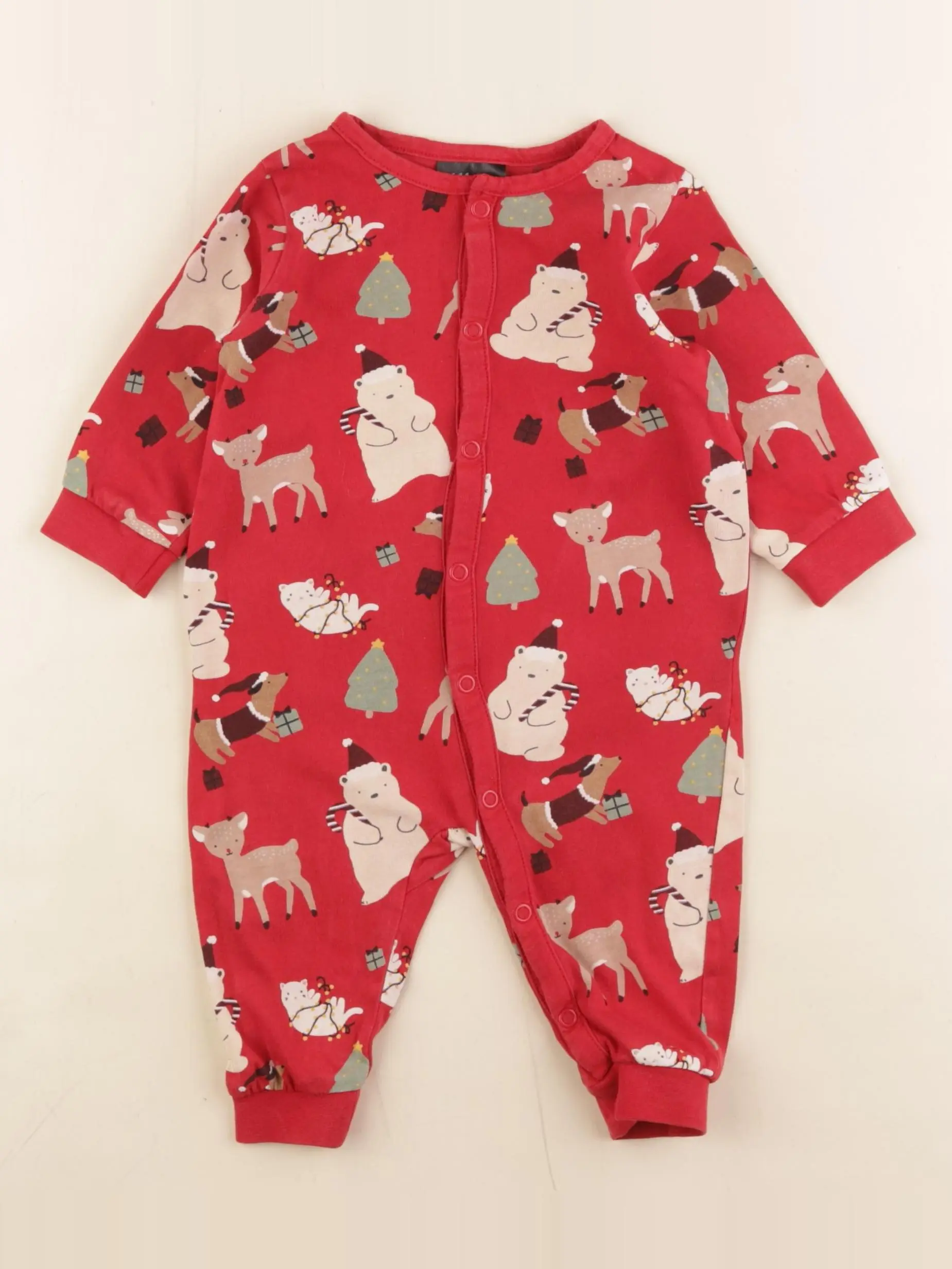 Pyjama coton rouge