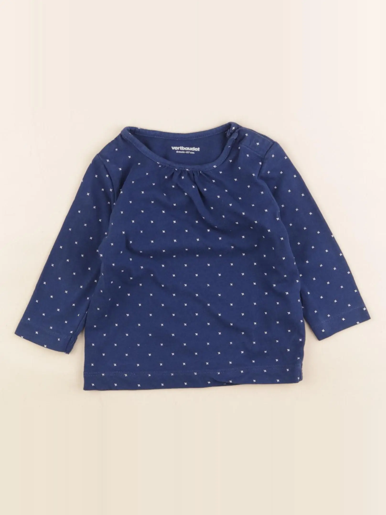 Tee-shirt bleu, blanc