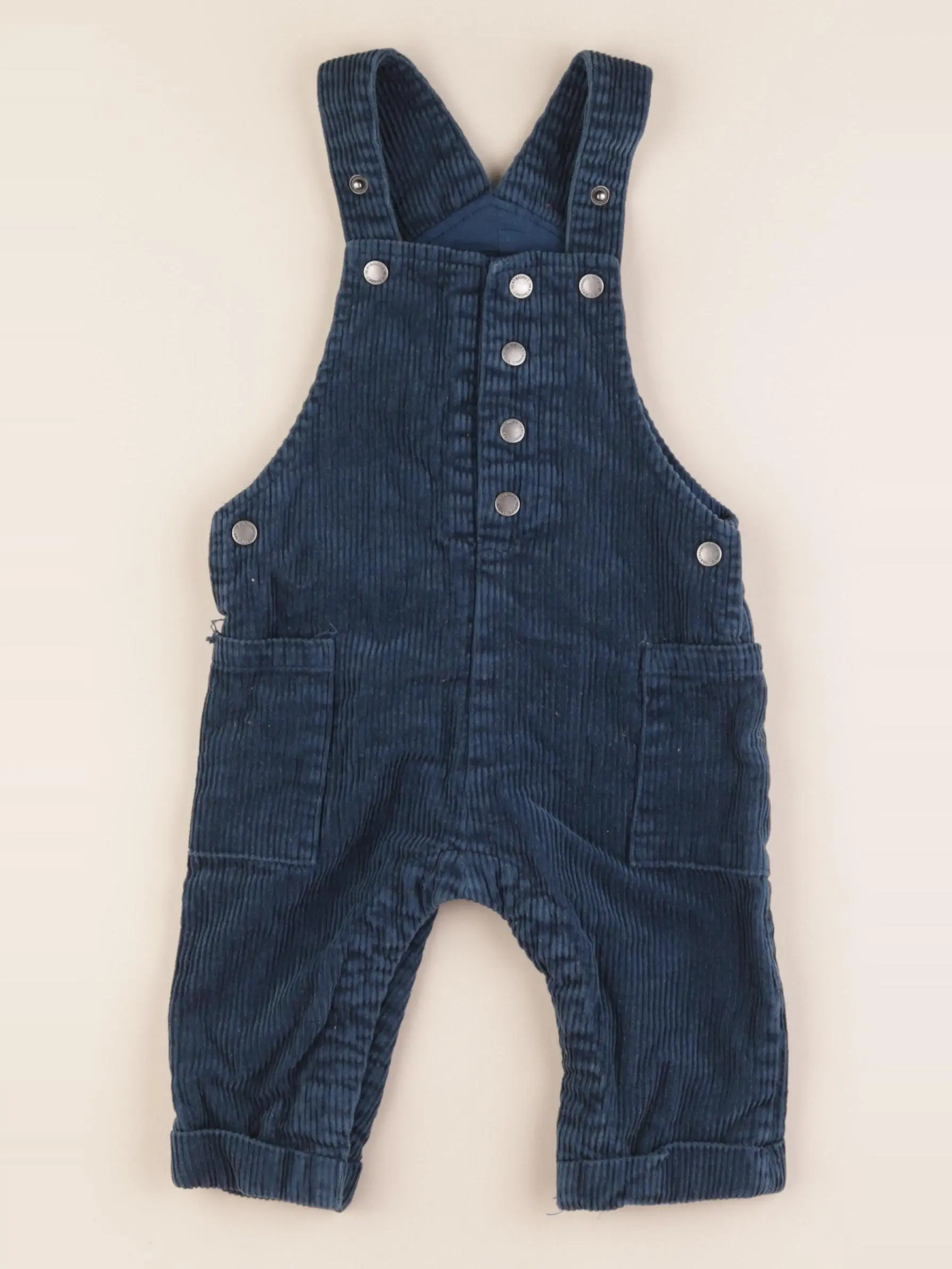 Salopette doublé coton bleu