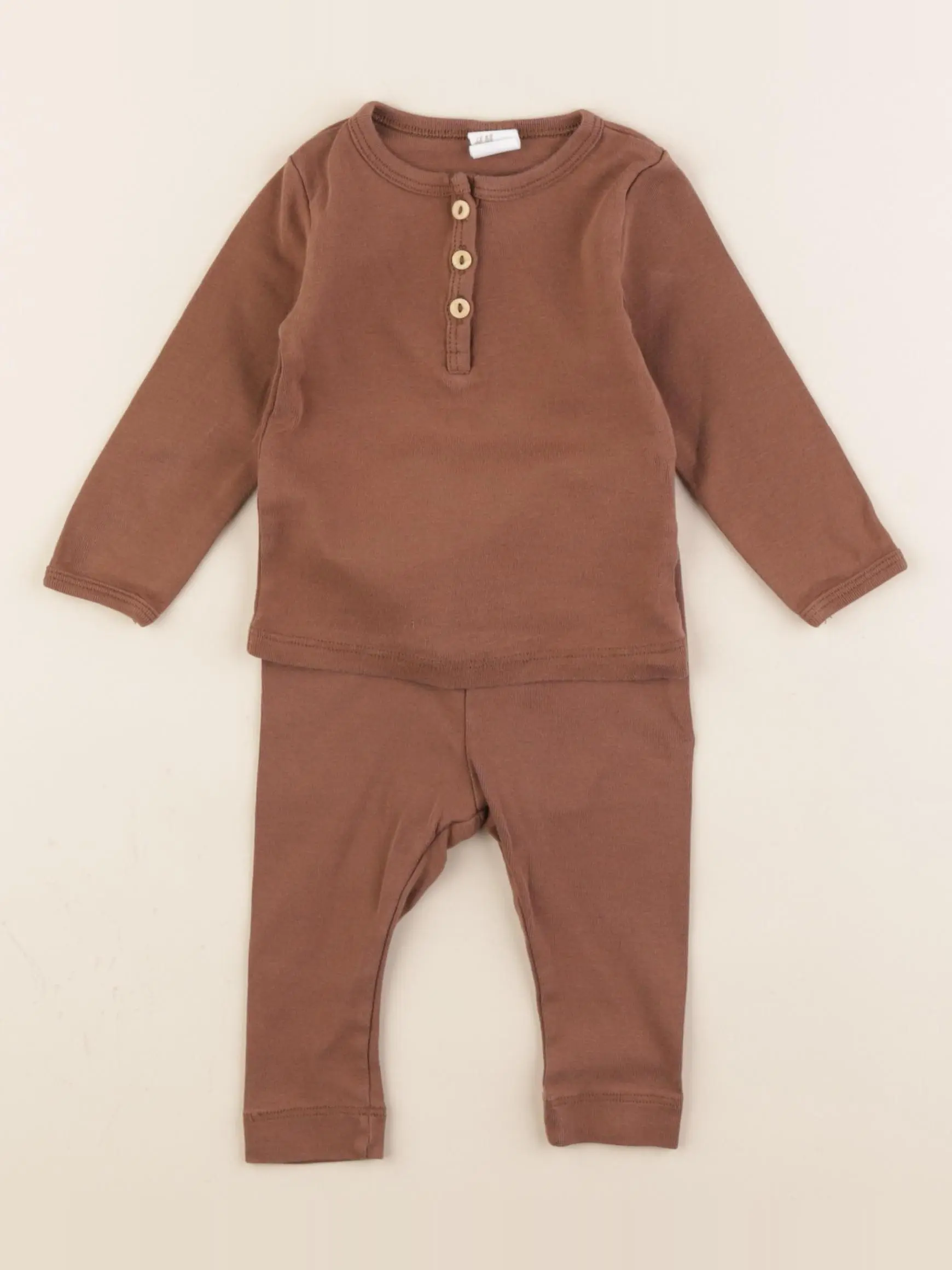 Pyjama coton marron