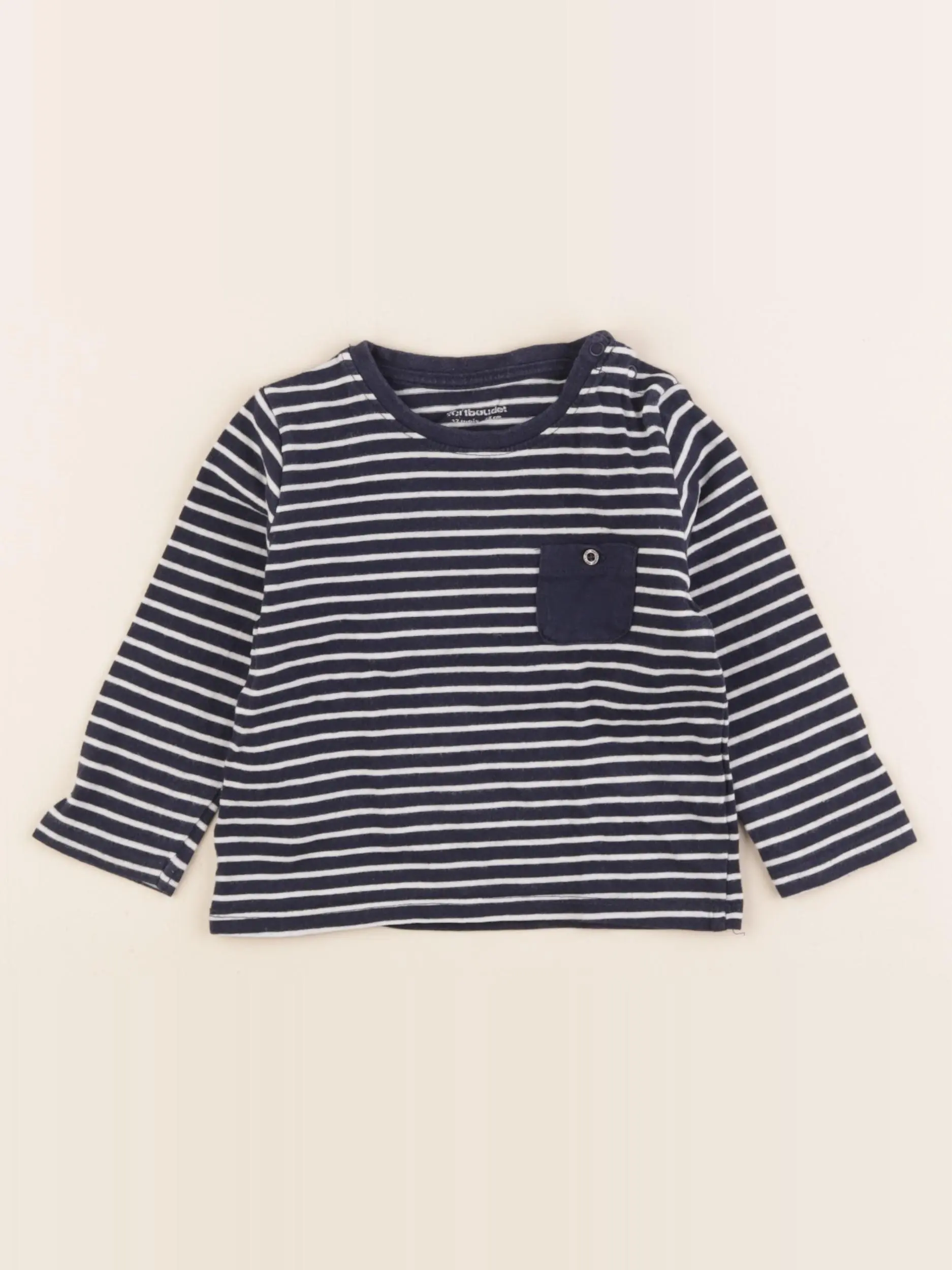 Tee-shirt bleu, blanc