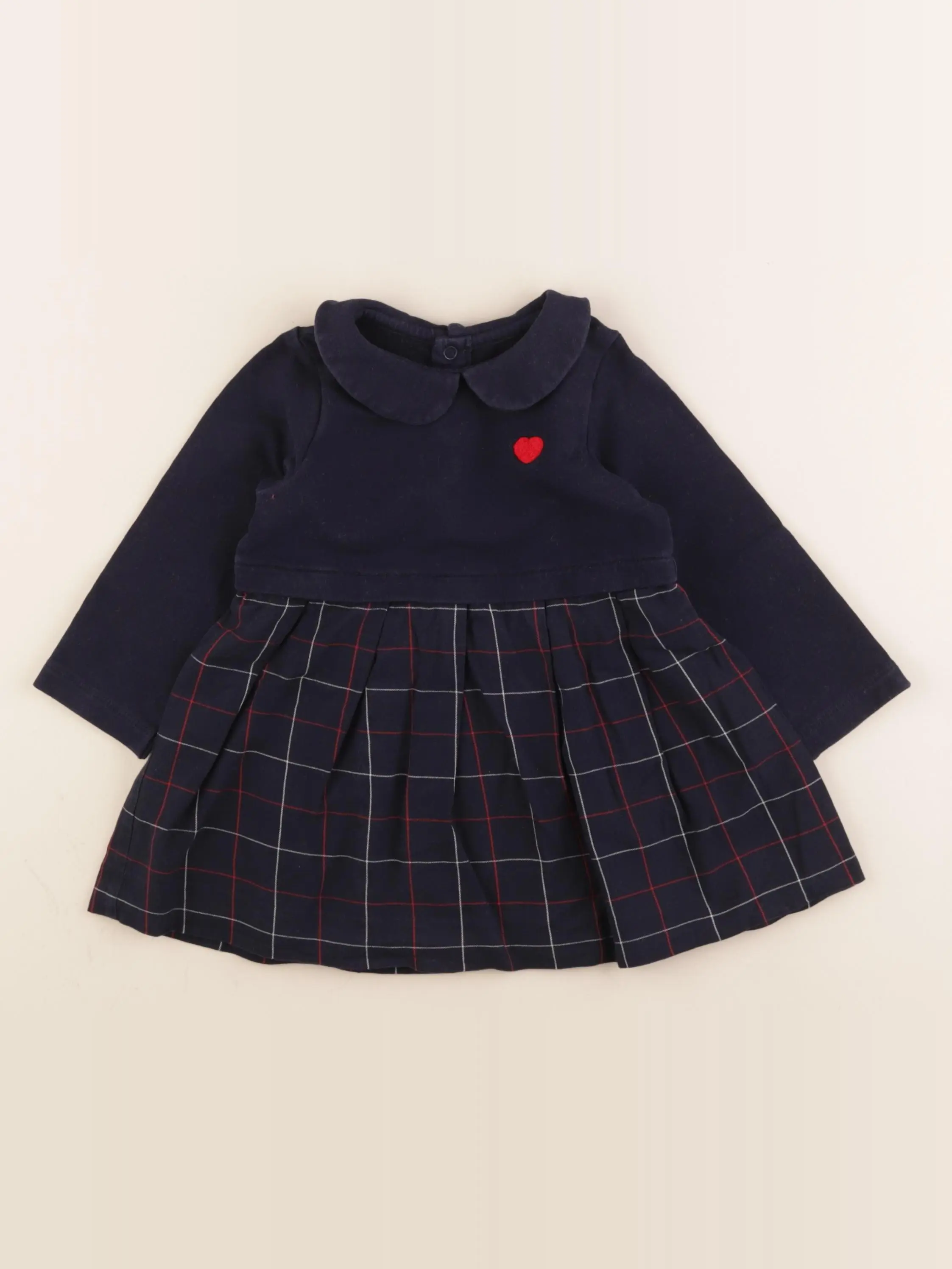 Robe bleu, rouge