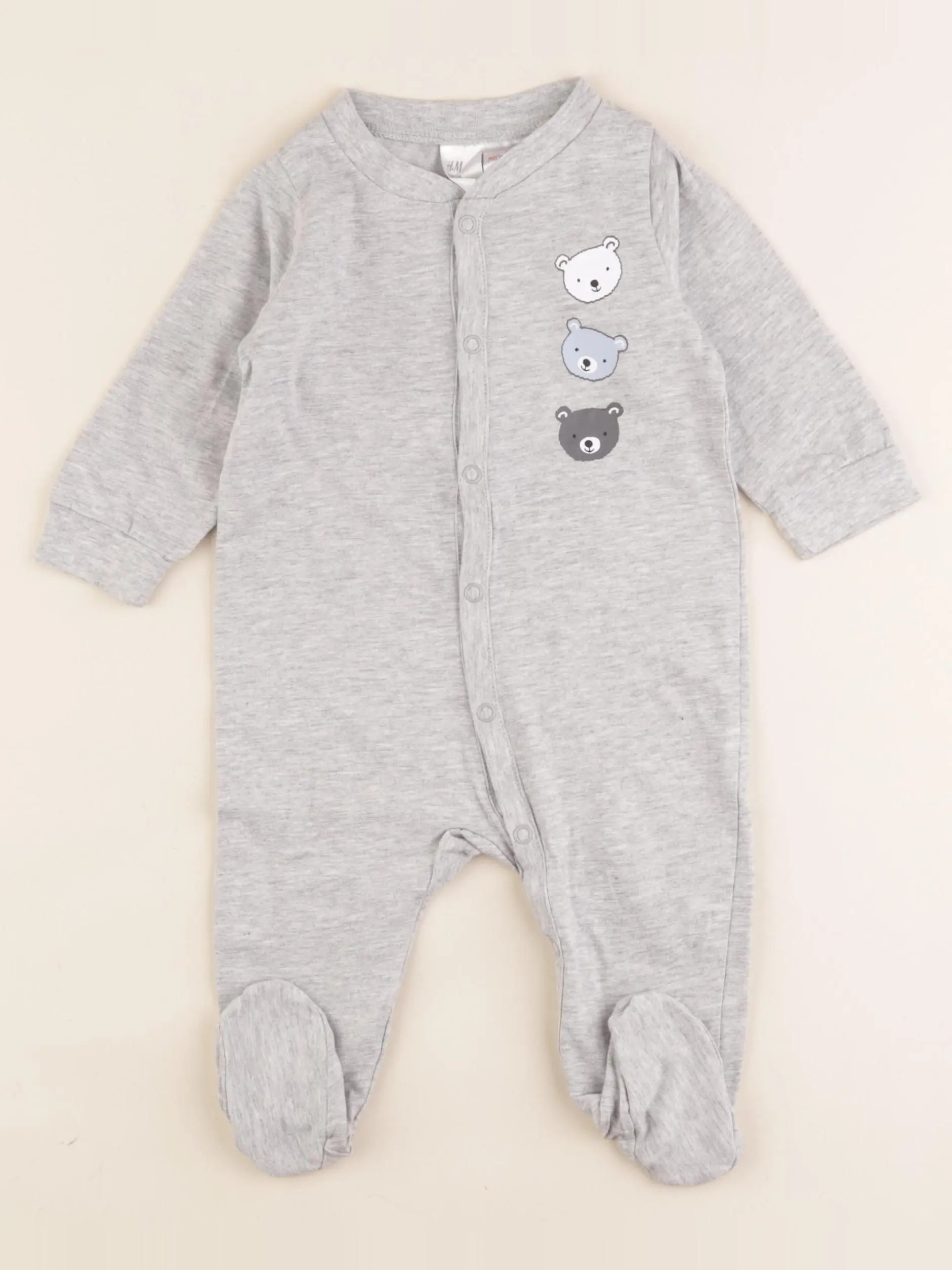 Pyjama coton gris