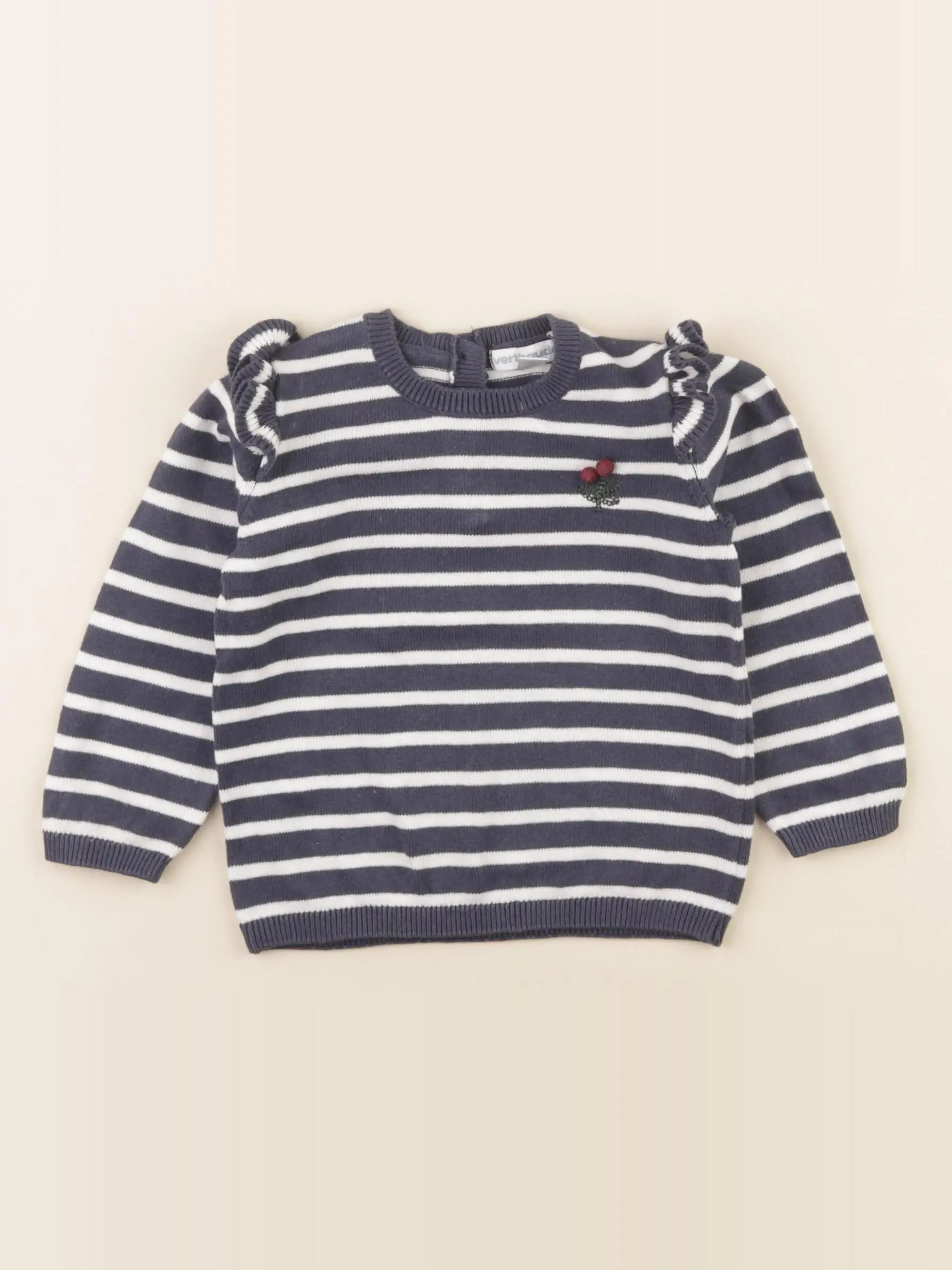 Pull bleu, blanc