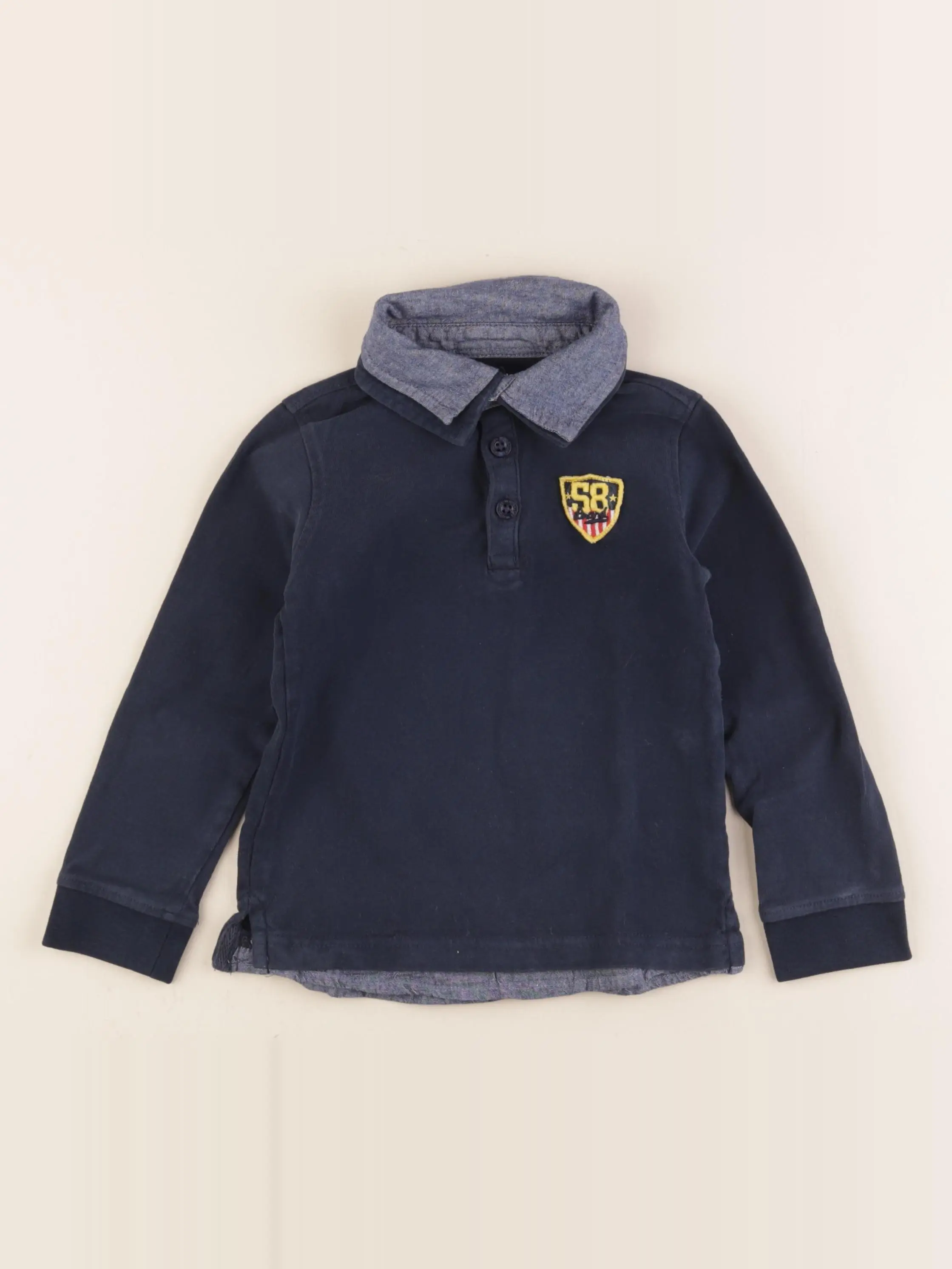Polo bleu