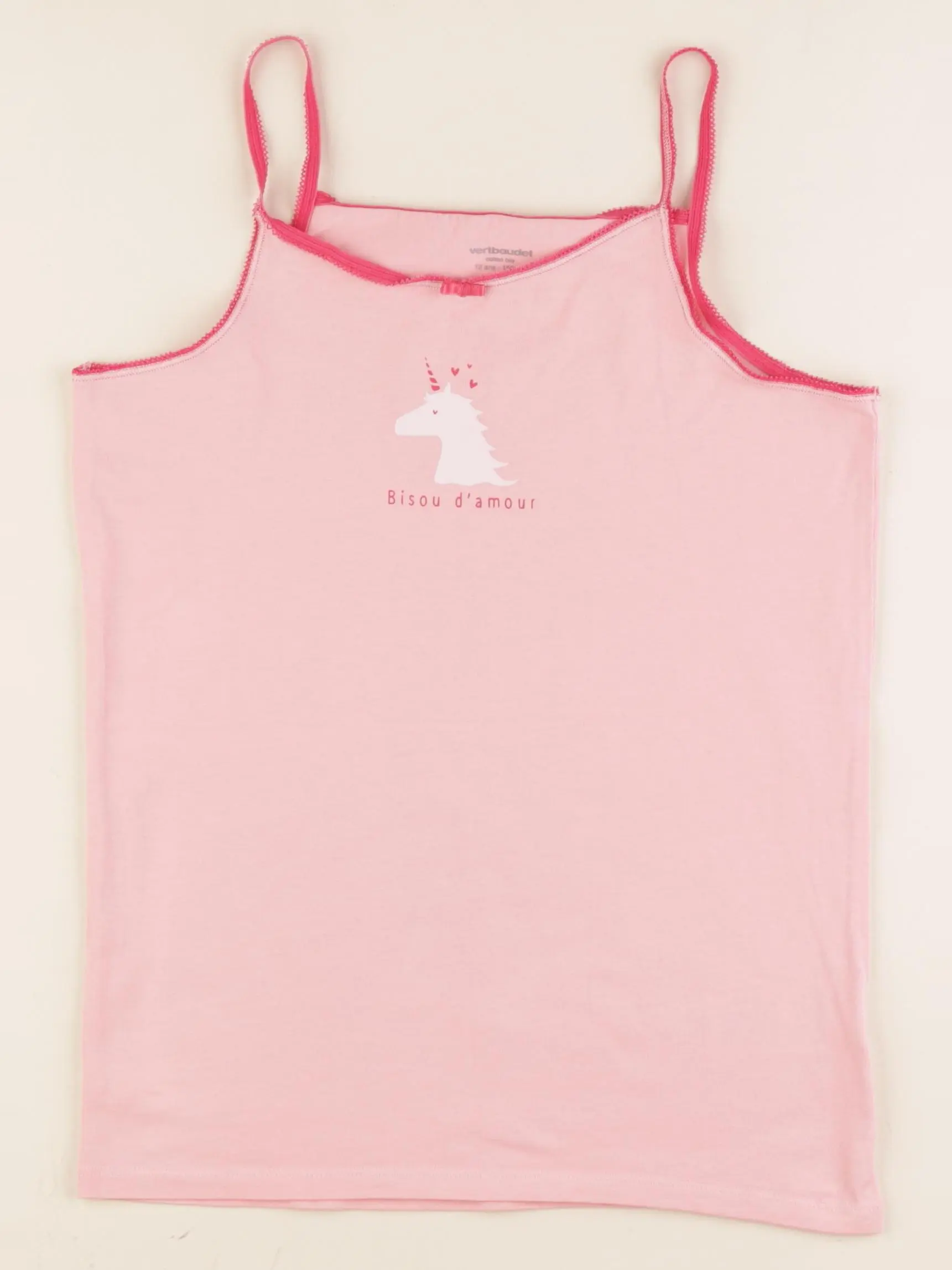 Maillot de corps rose