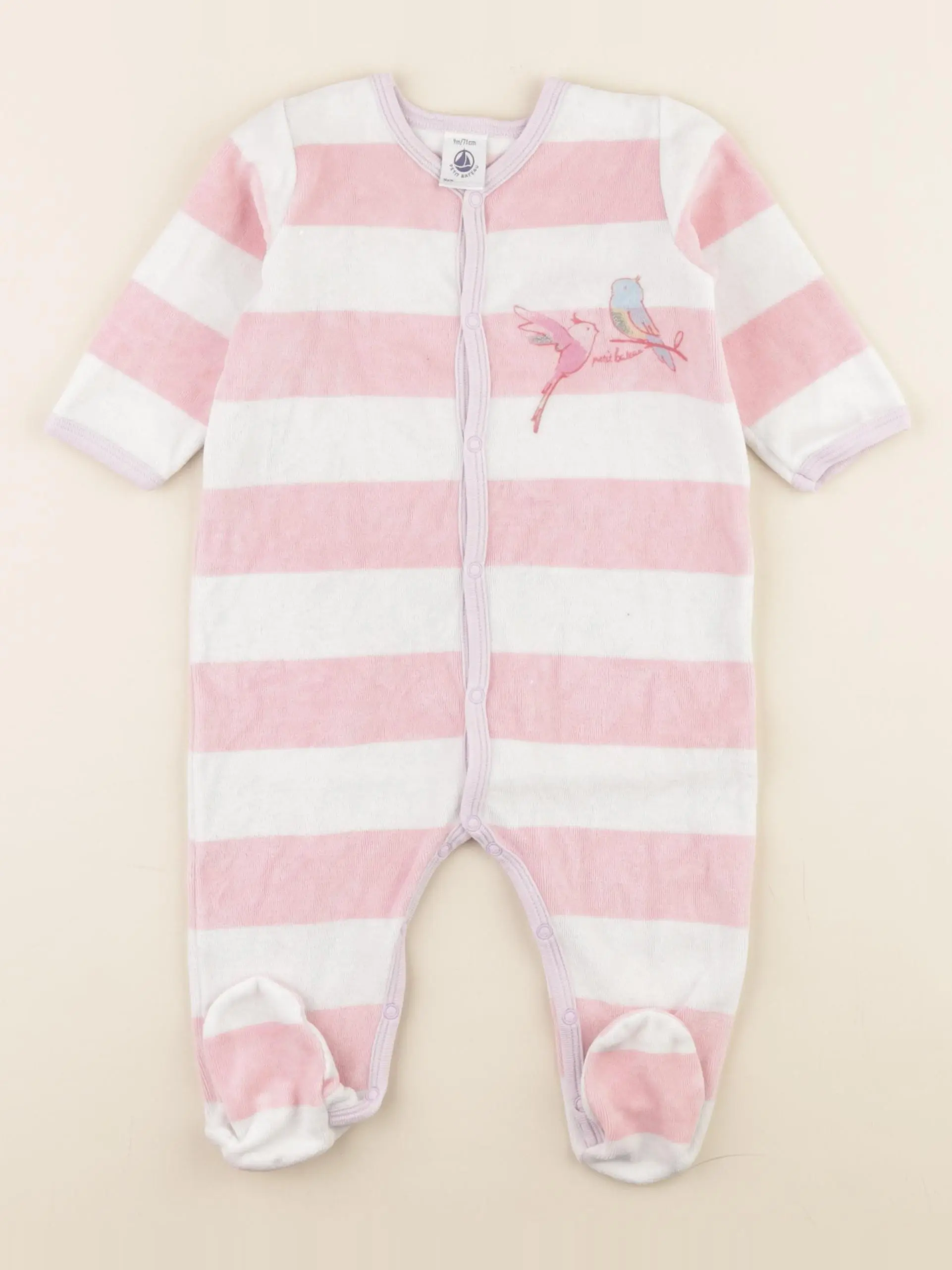 Pyjama velours rose