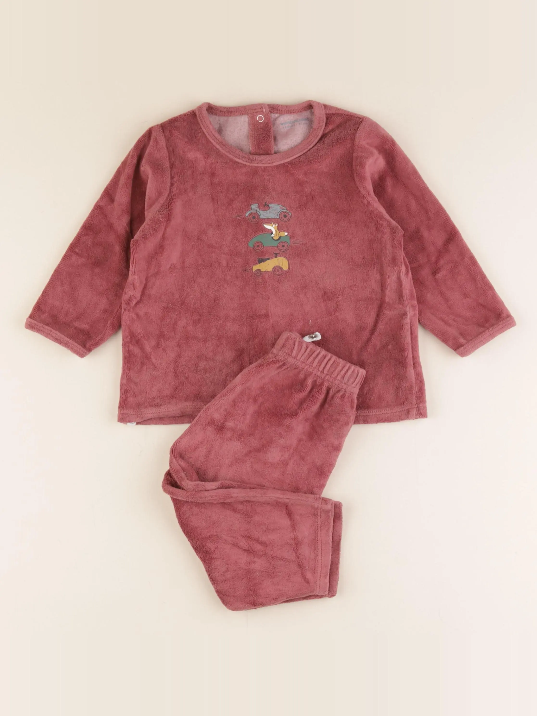 Pyjama velours rouge