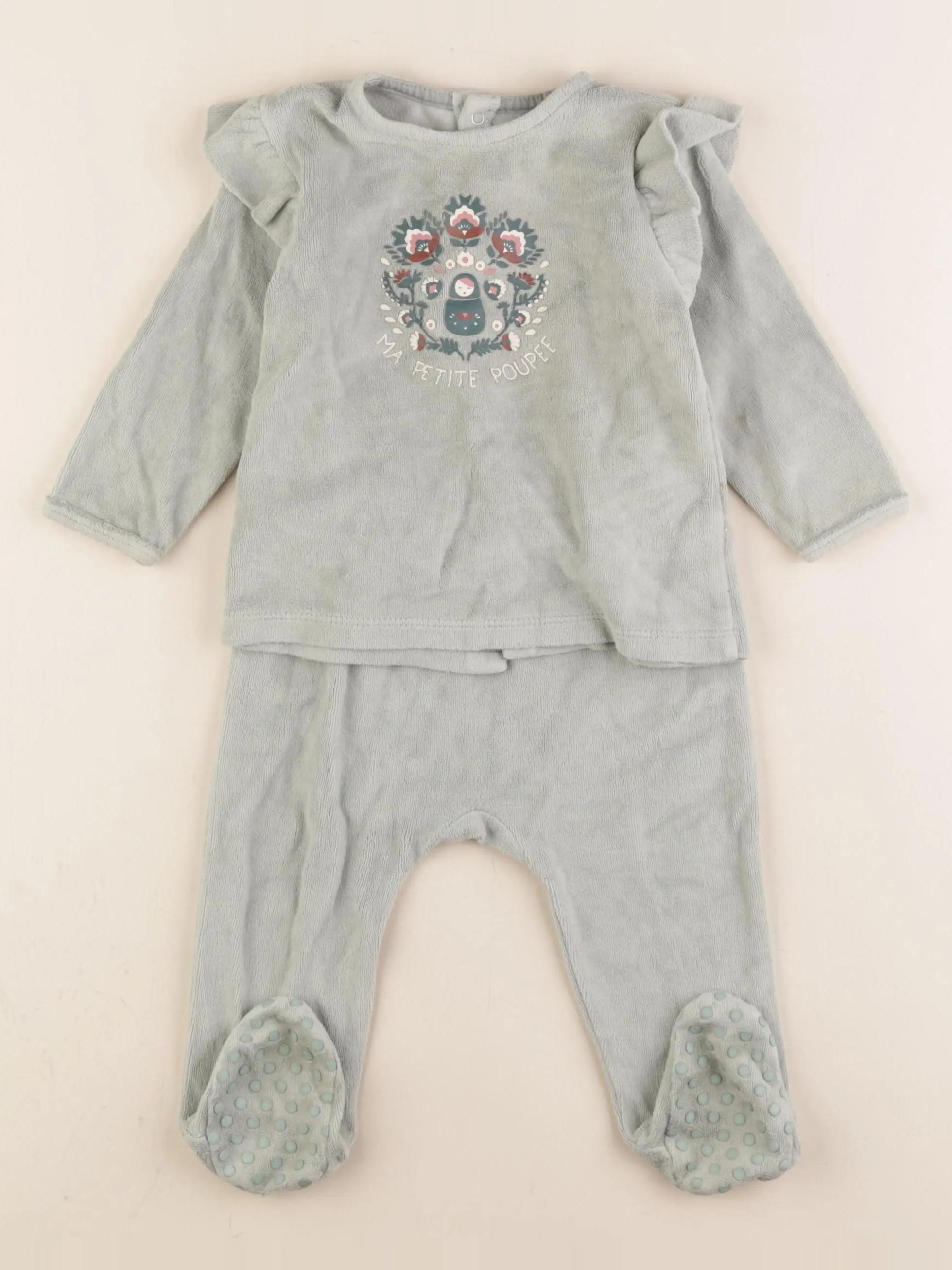 Pyjama velours vert