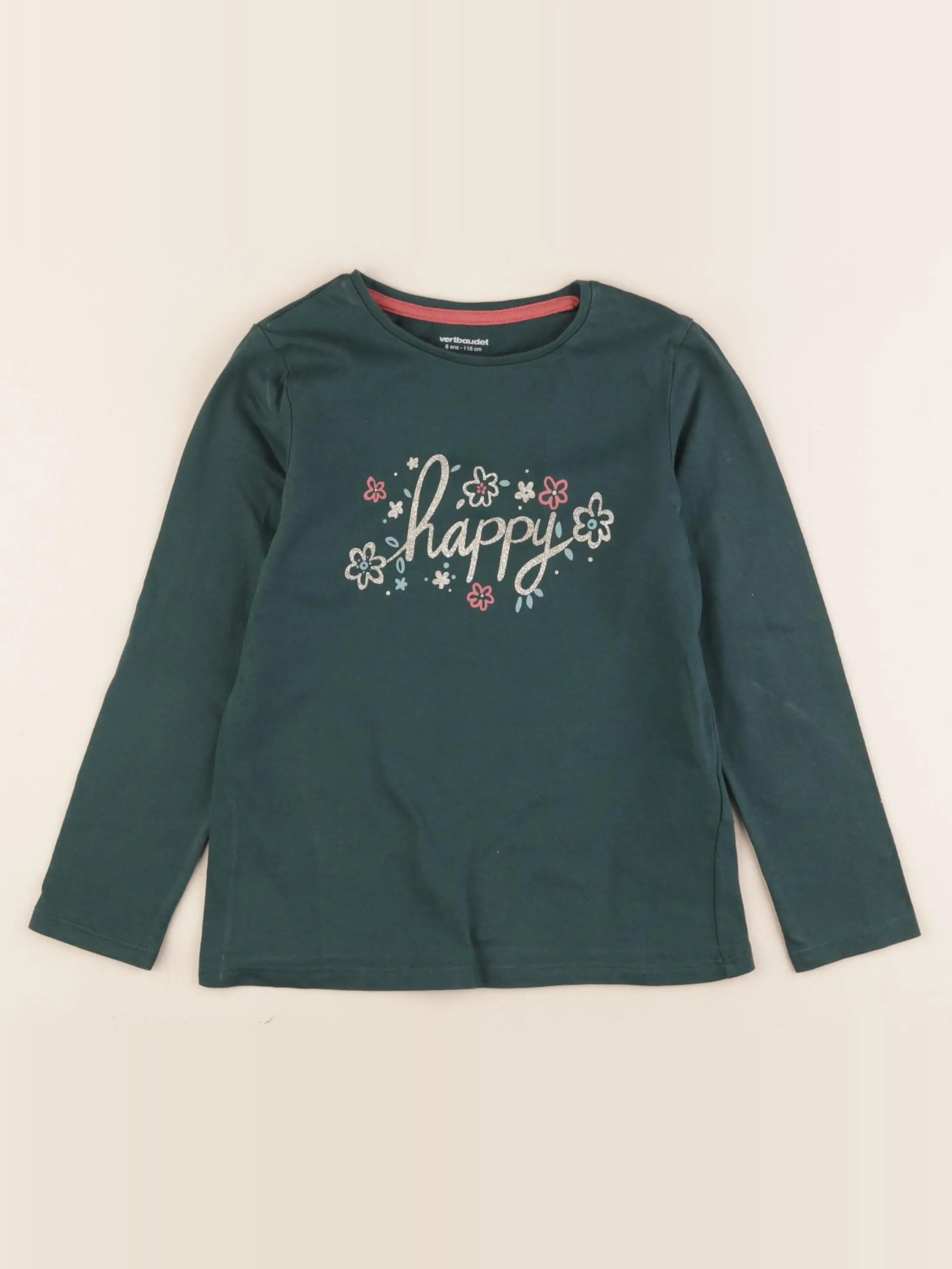 Tee-shirt vert, or