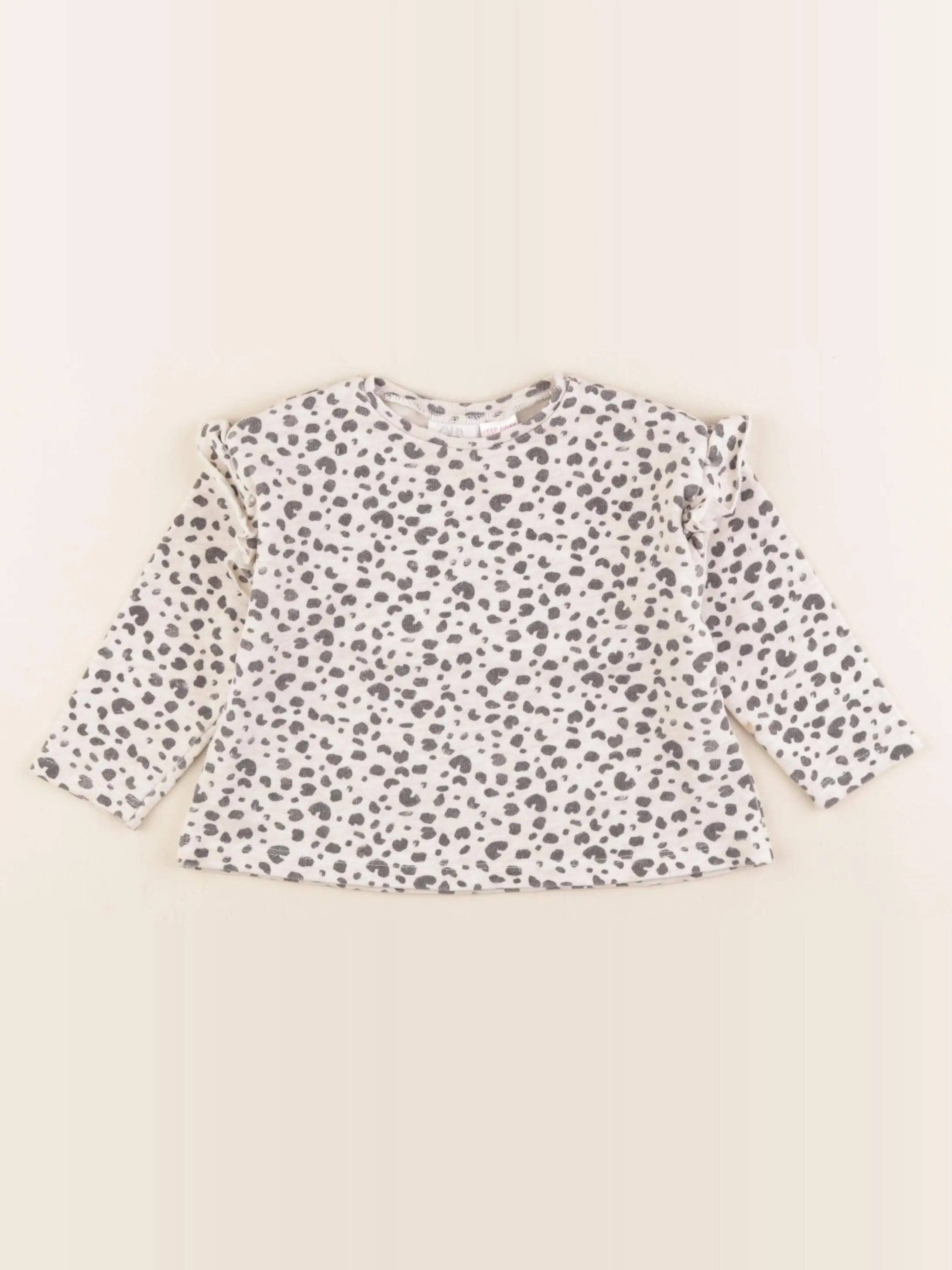 Sweat beige, noir