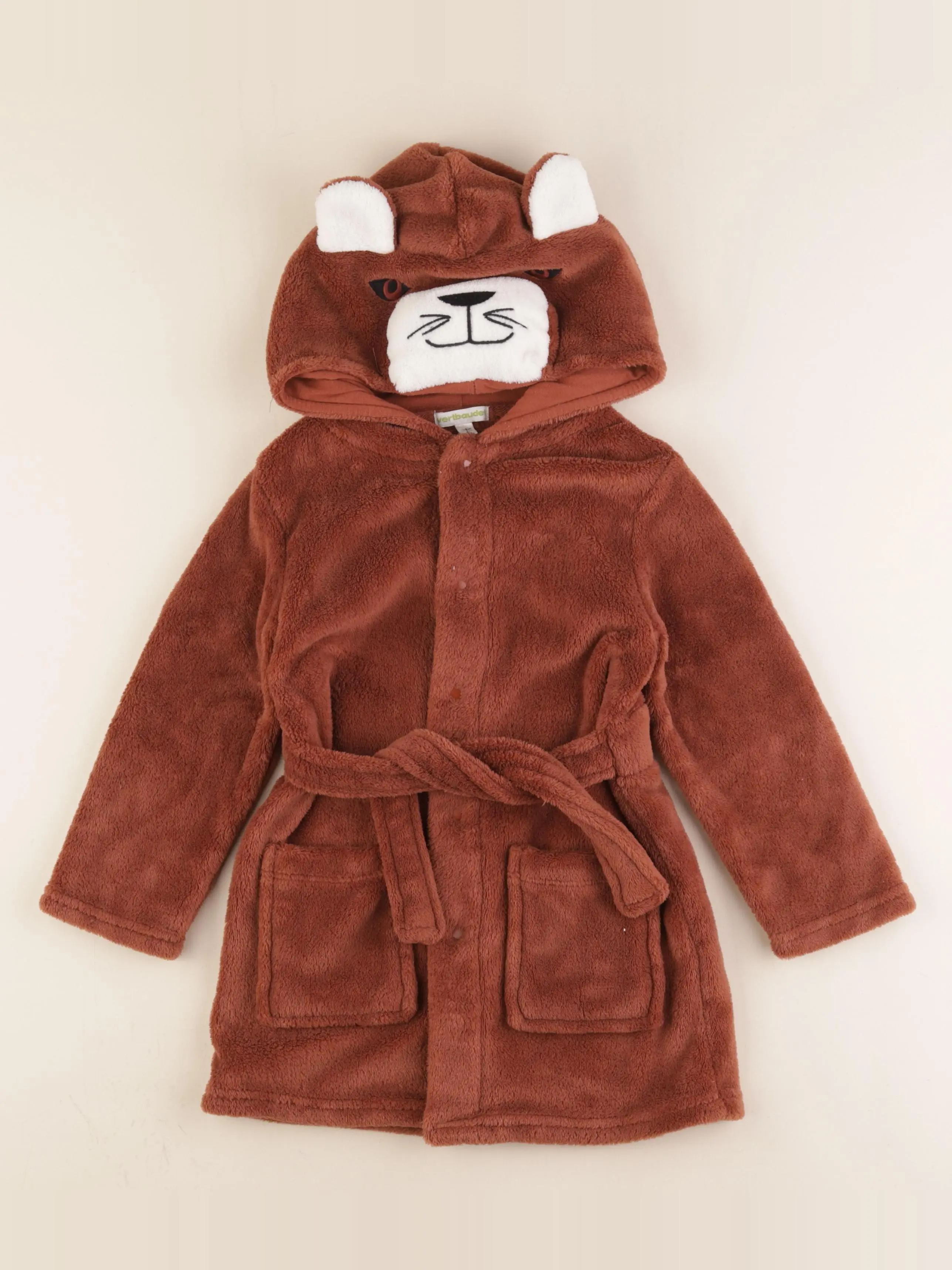 Robe de chambre violet, marron