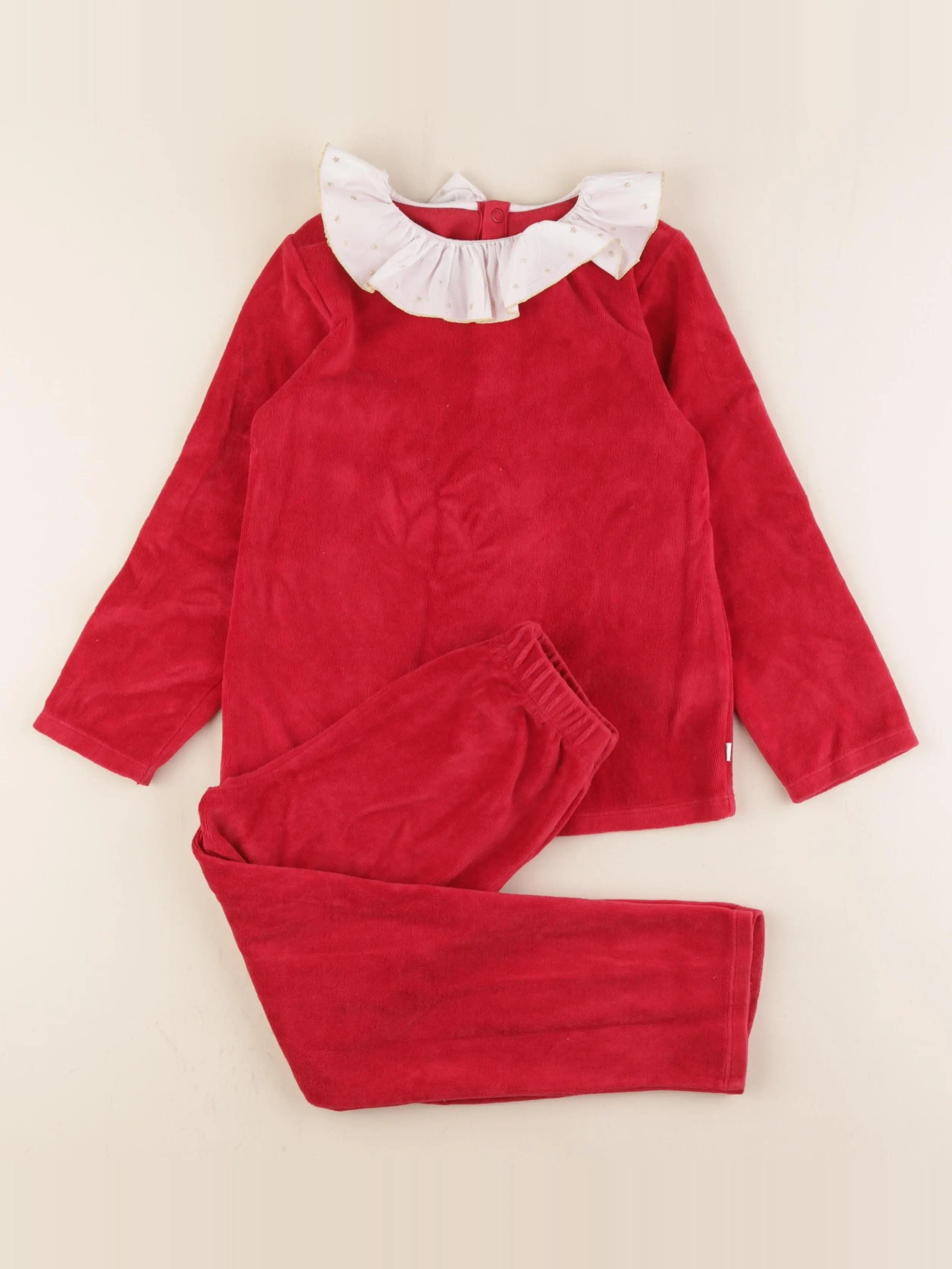 Pyjama velours rouge