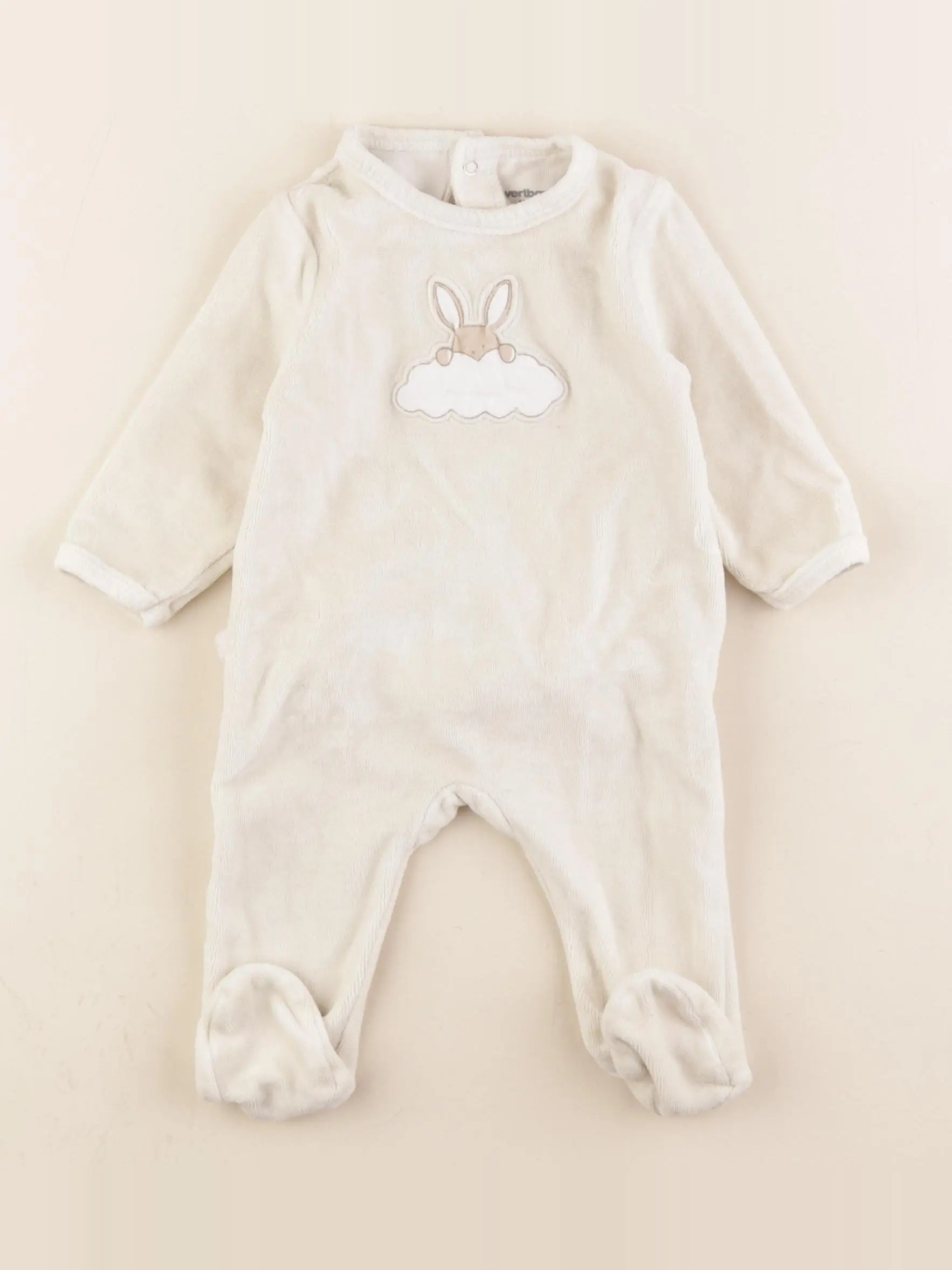 Pyjama velours beige