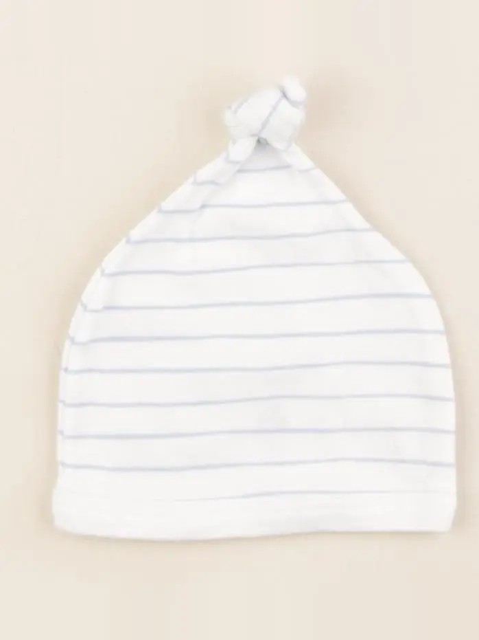 Bonnet blanc, bleu