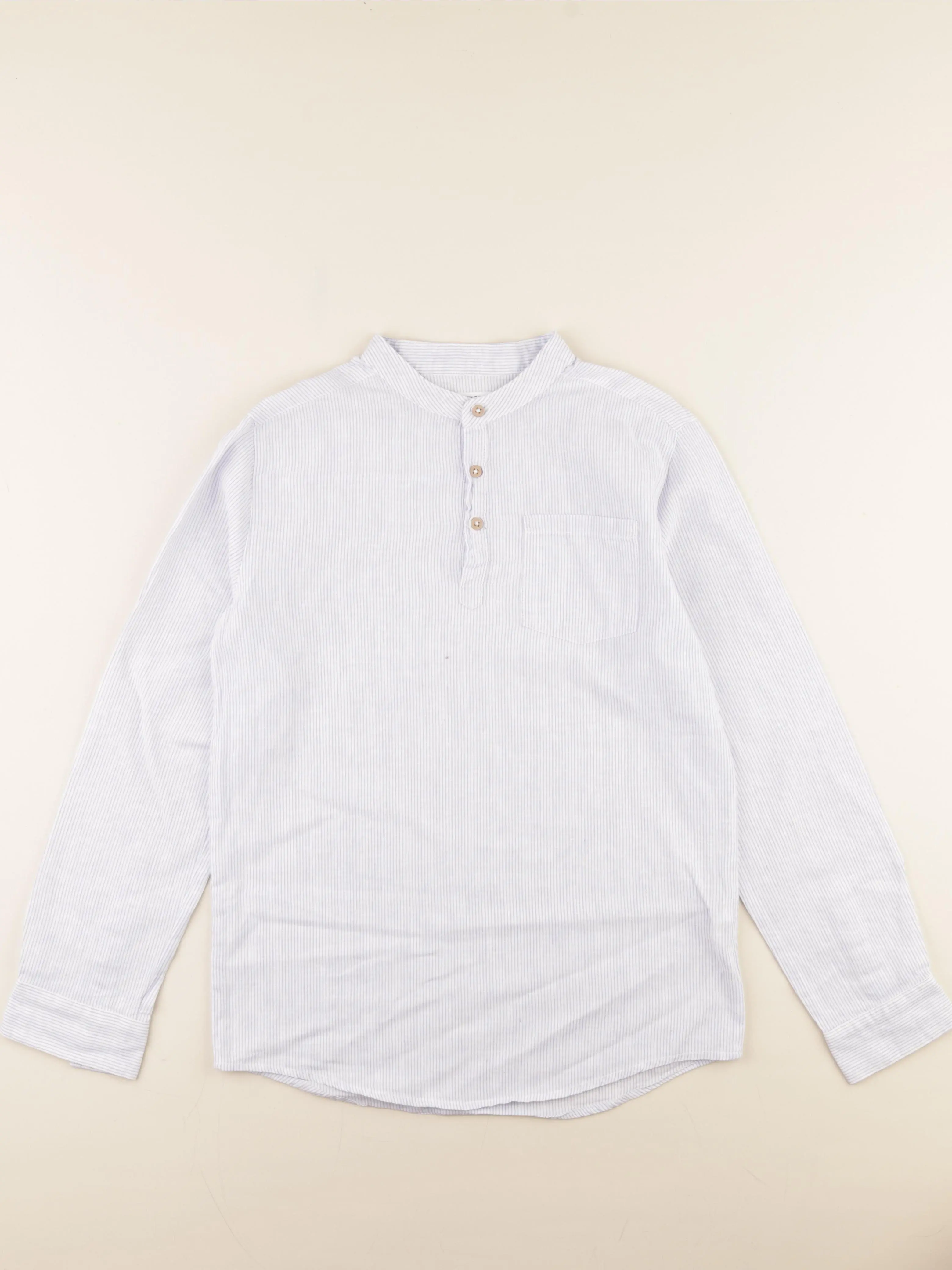Chemise bleu, blanc
