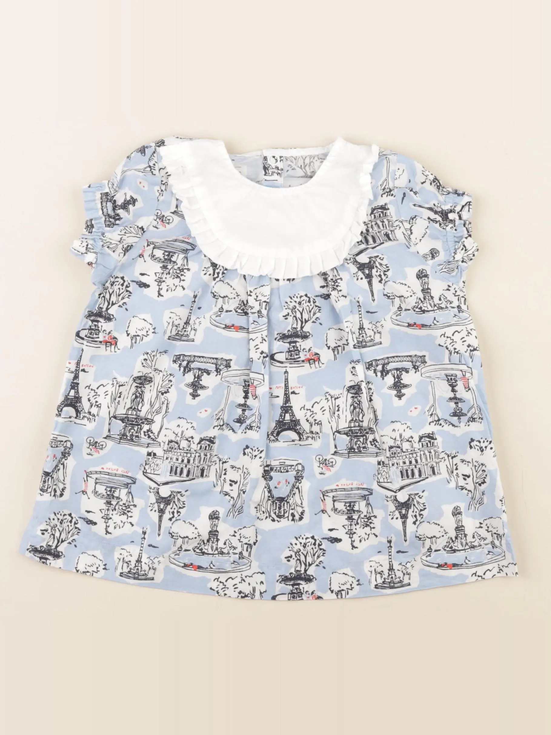 Robe blanc, bleu