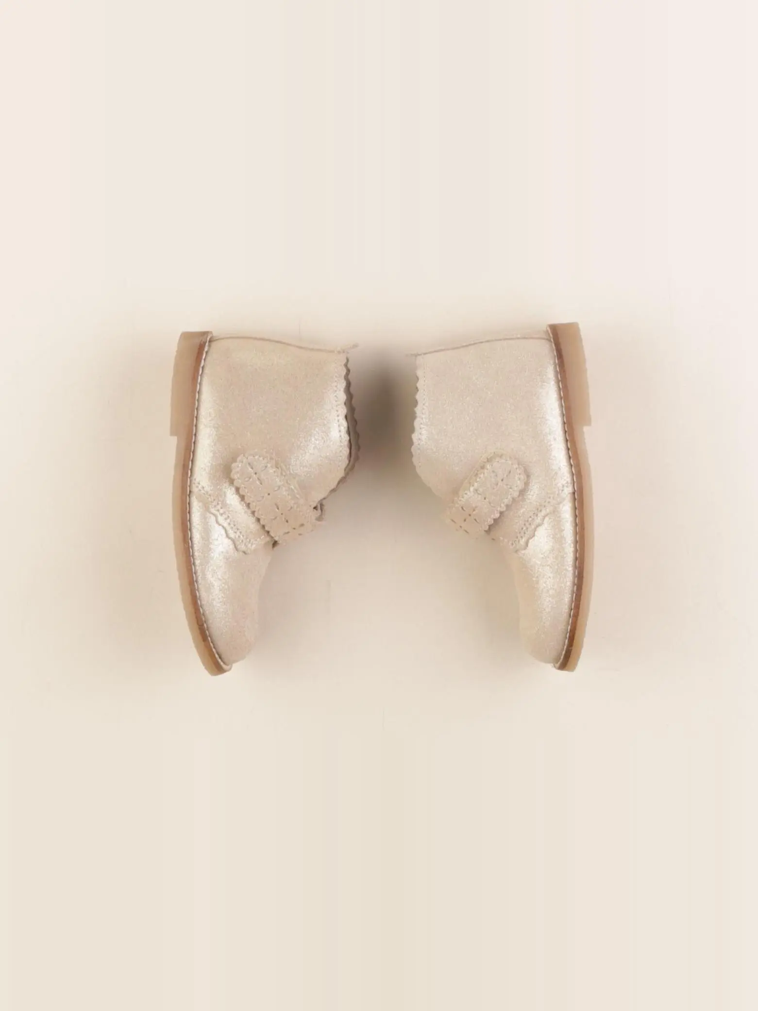 Bottillons beige, or - Image 2