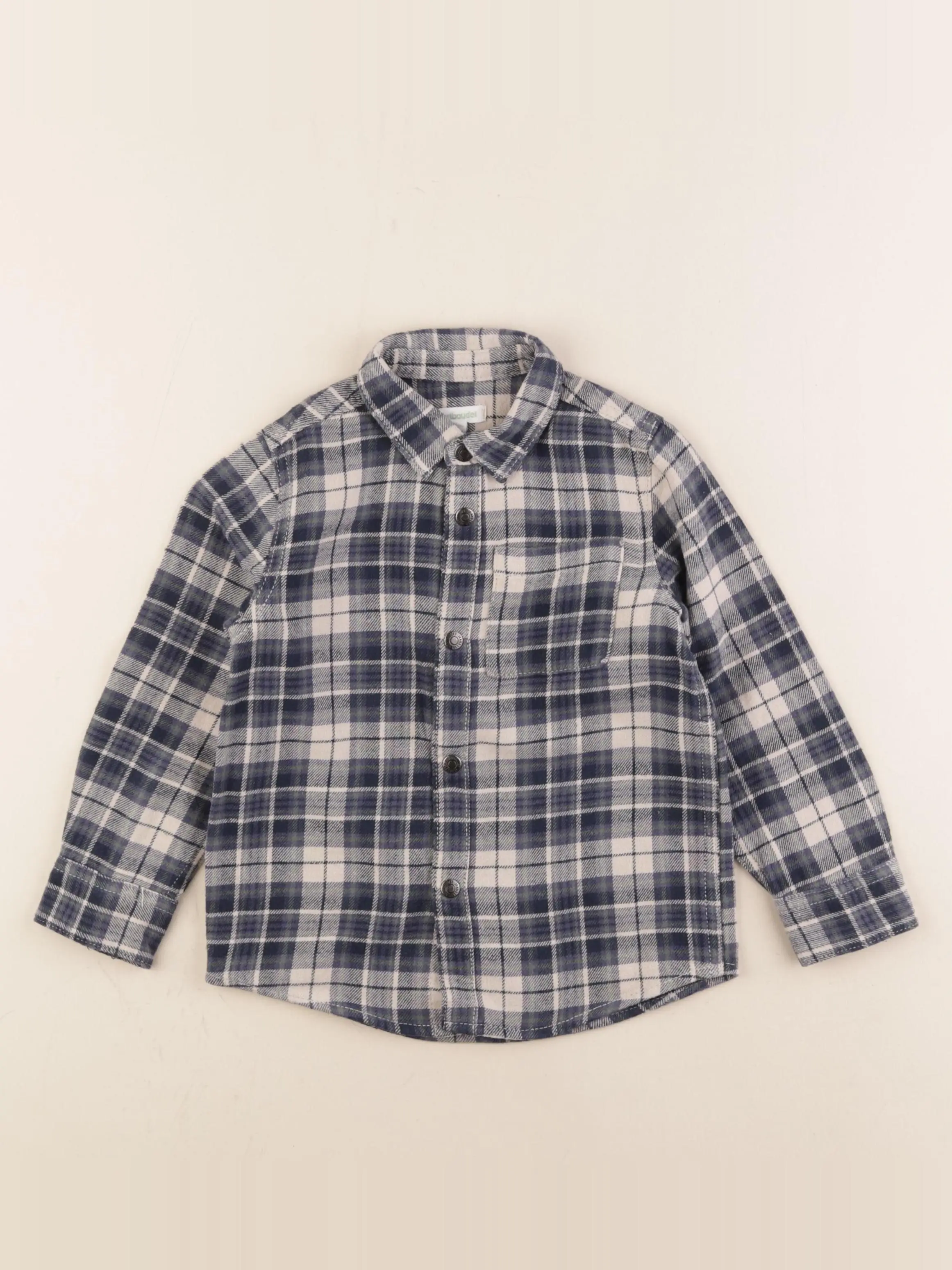 Chemise blanc, bleu