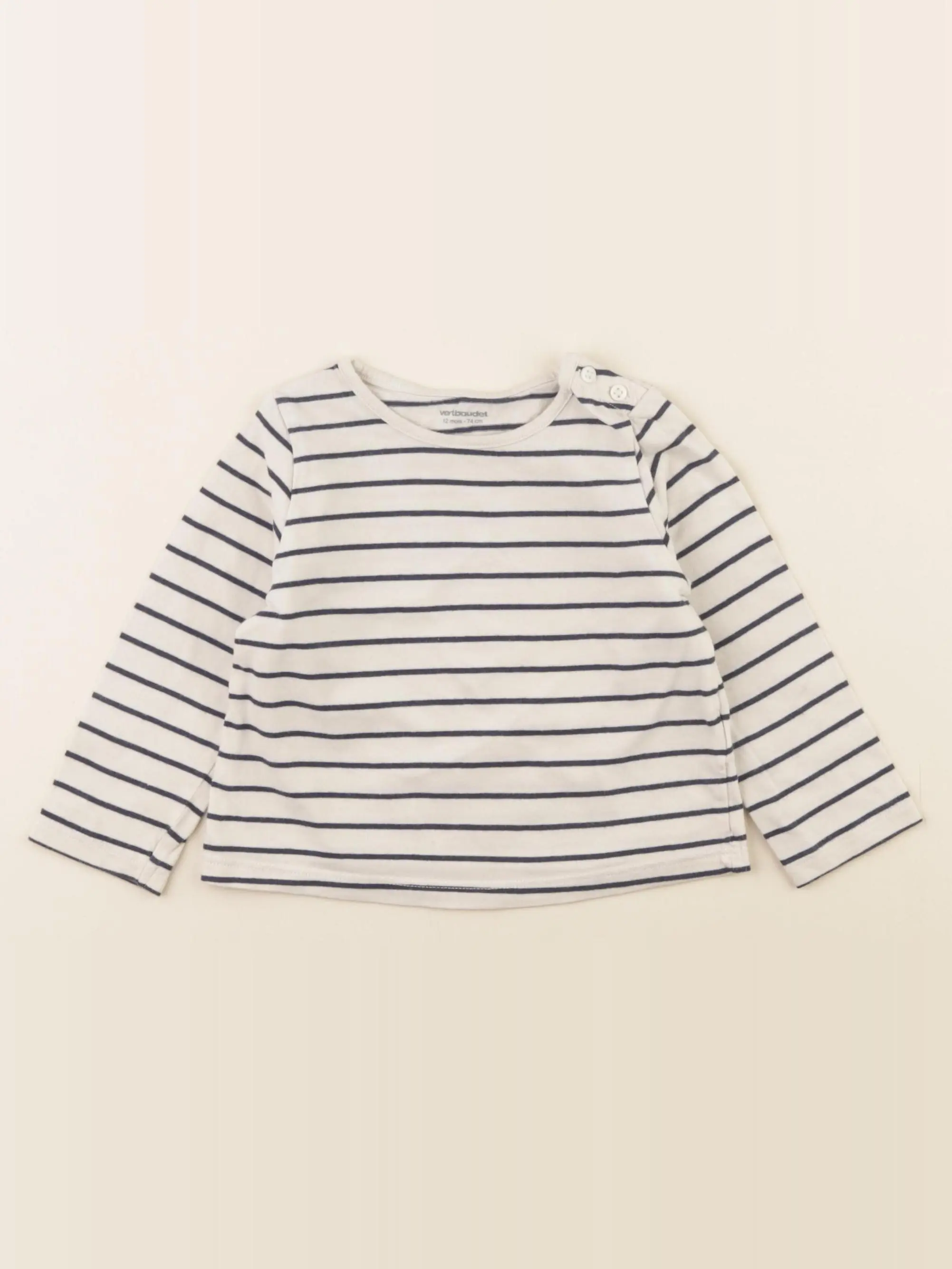 Tee-shirt blanc, bleu