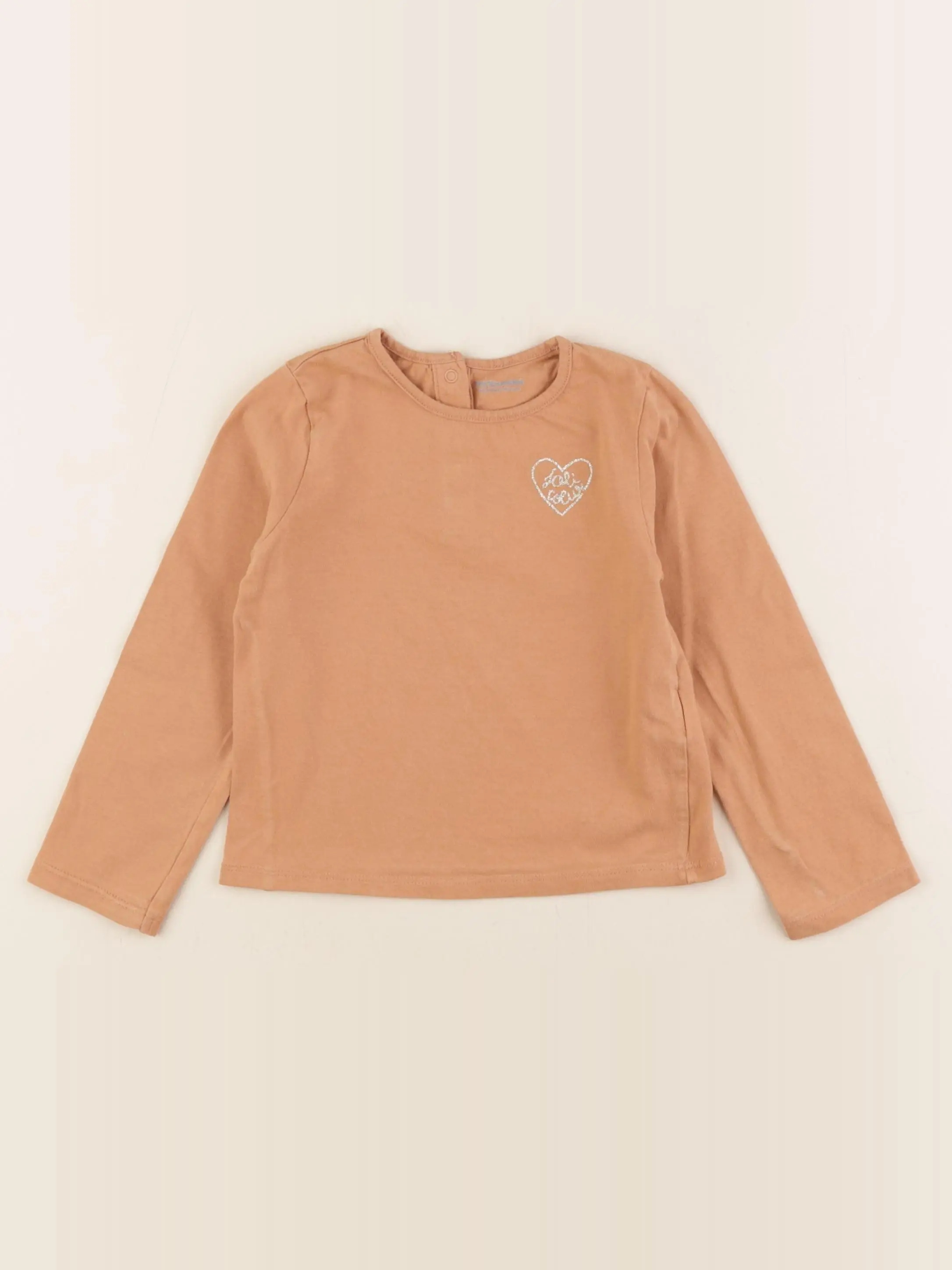 Tee-shirt coton marron