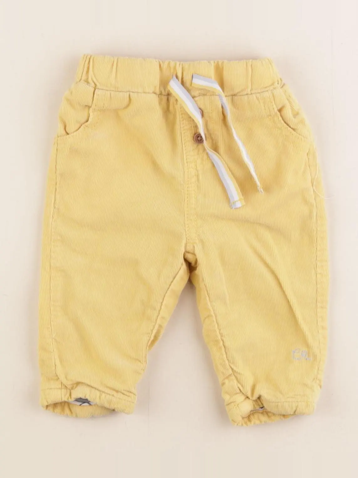 Pantalon doublé jaune