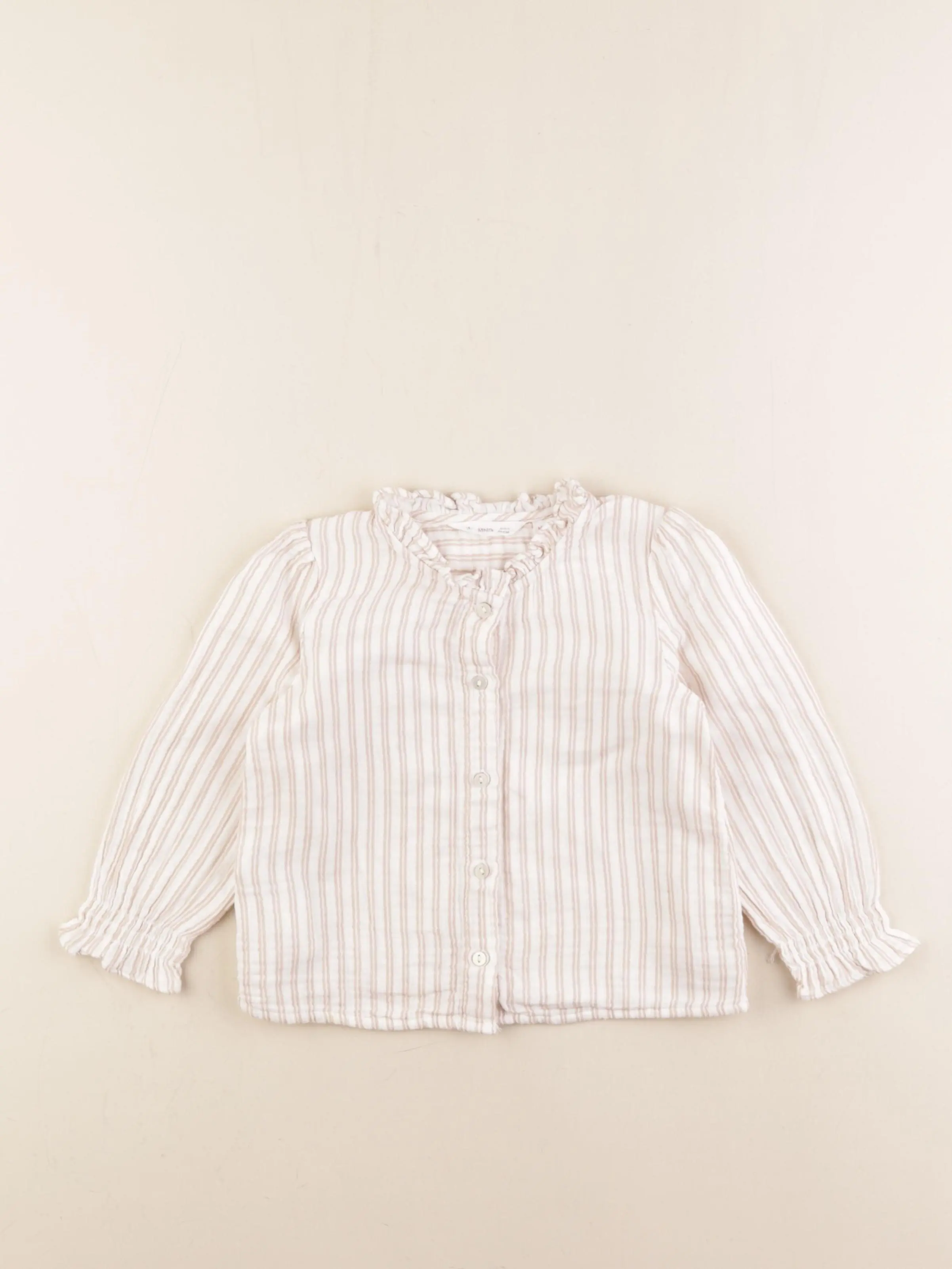 Chemise rose, blanc