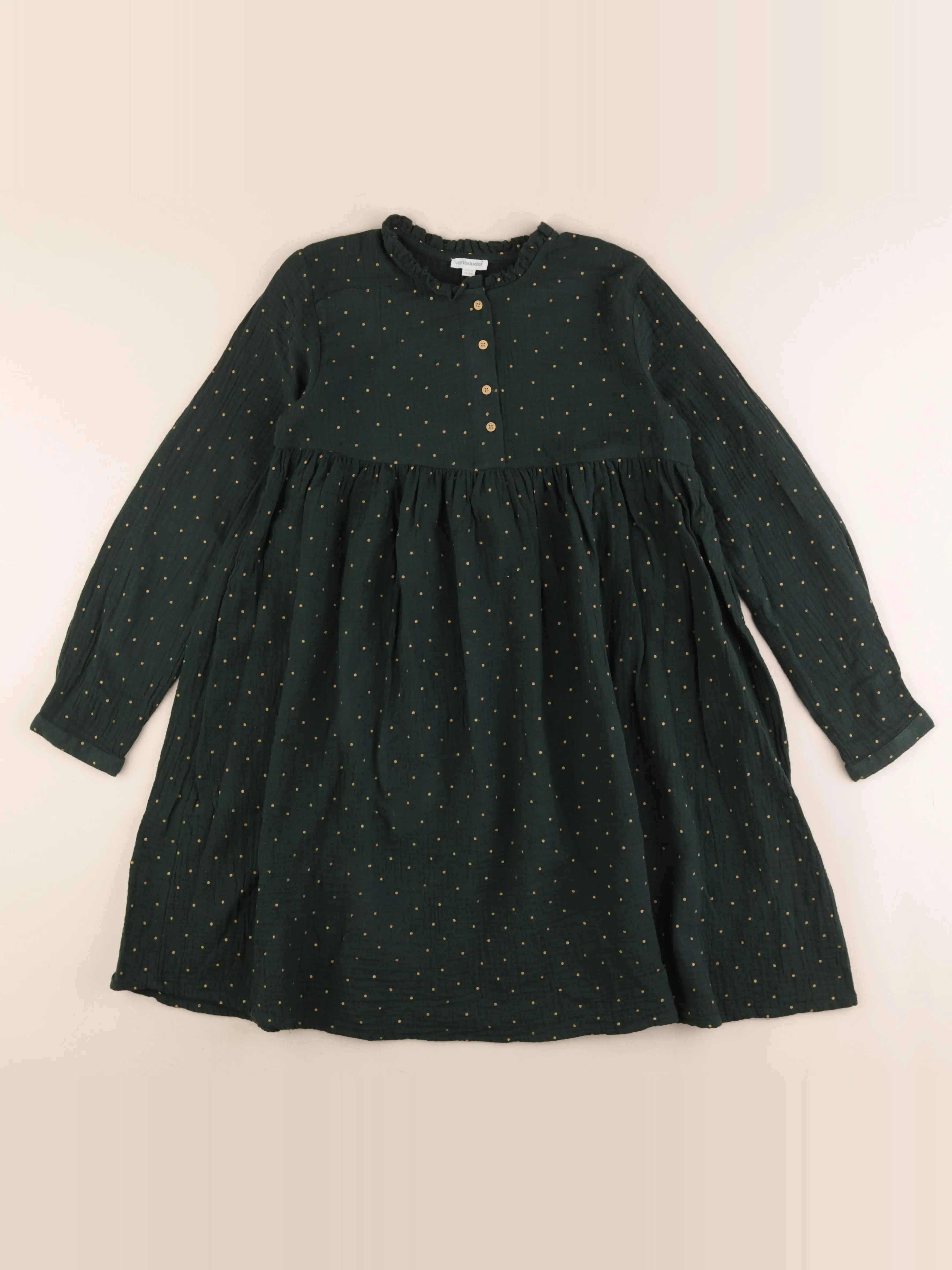 Robe vert, or