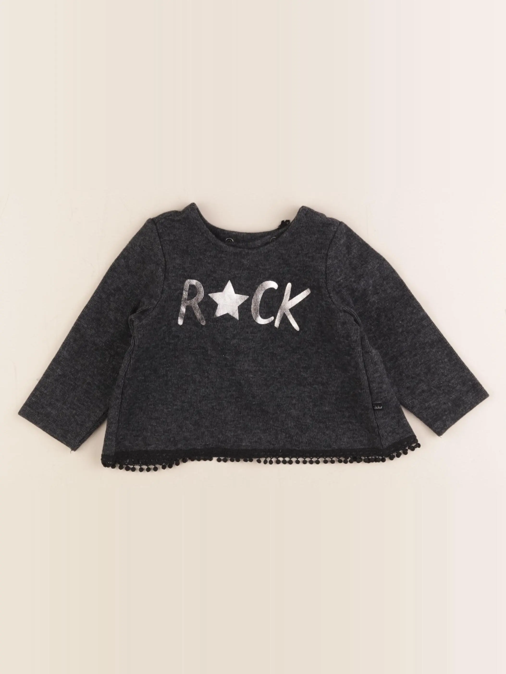 Pull gris, argent