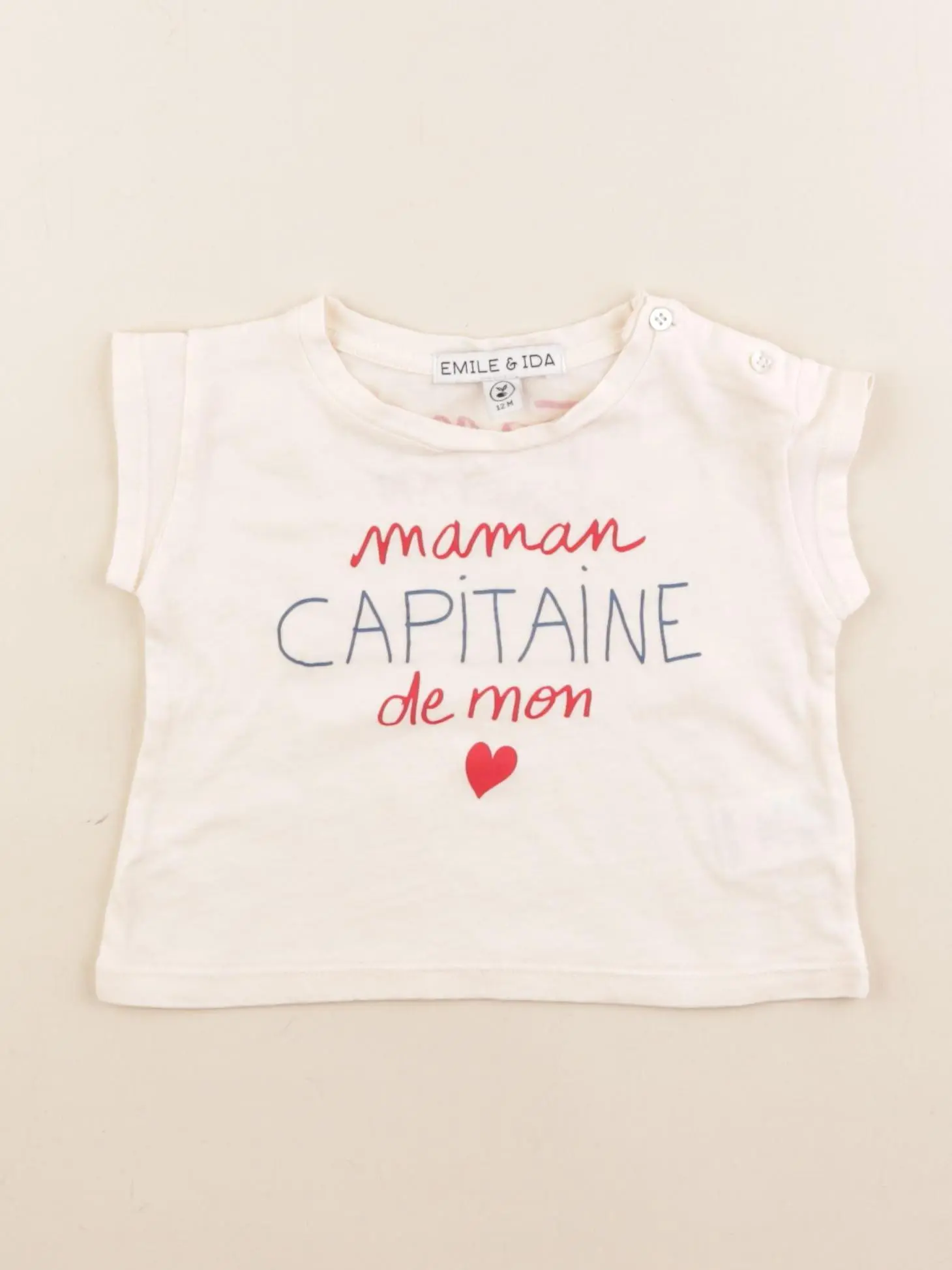 Tee-shirt rose, rouge