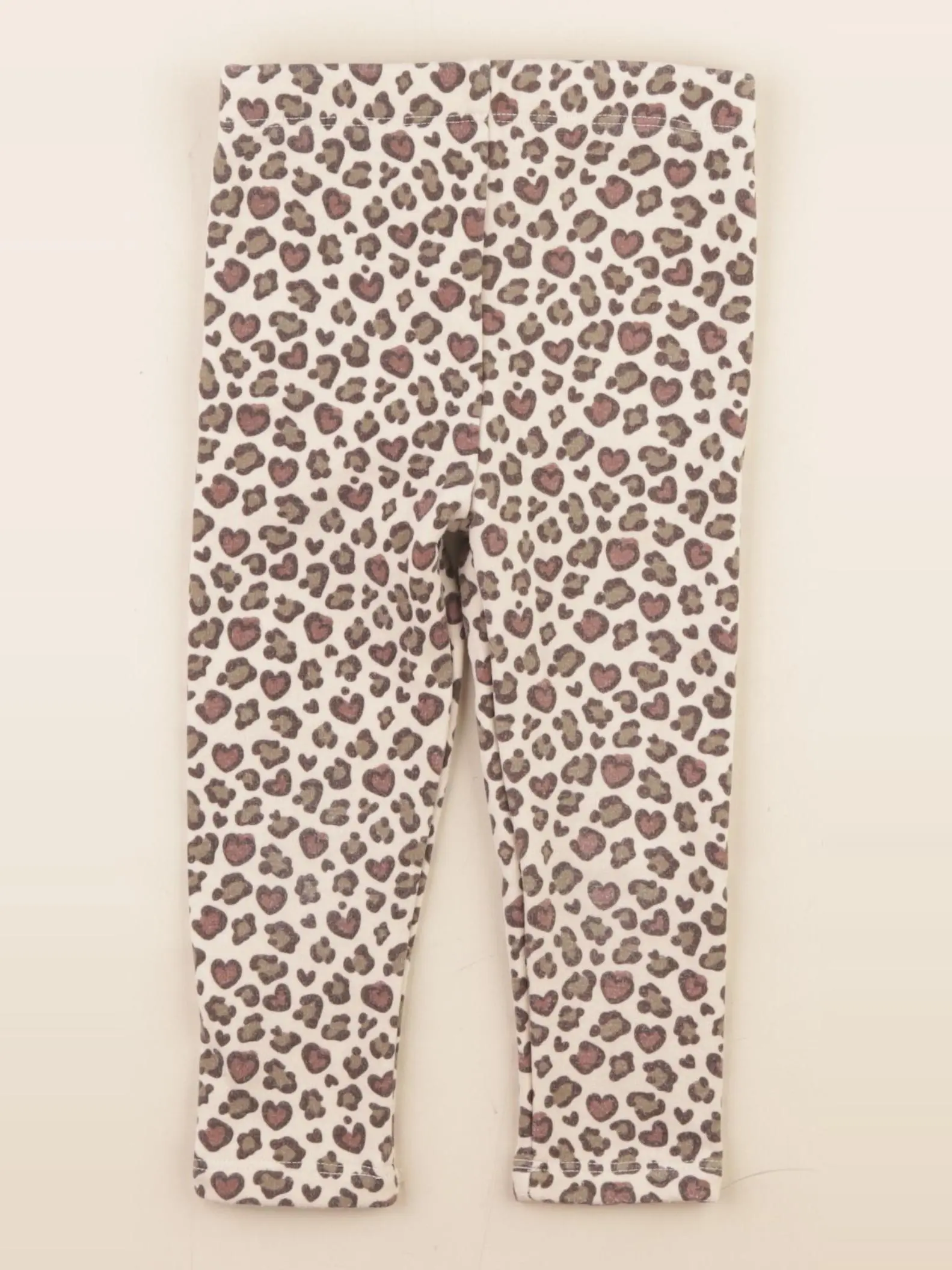 Legging doublé beige, marron