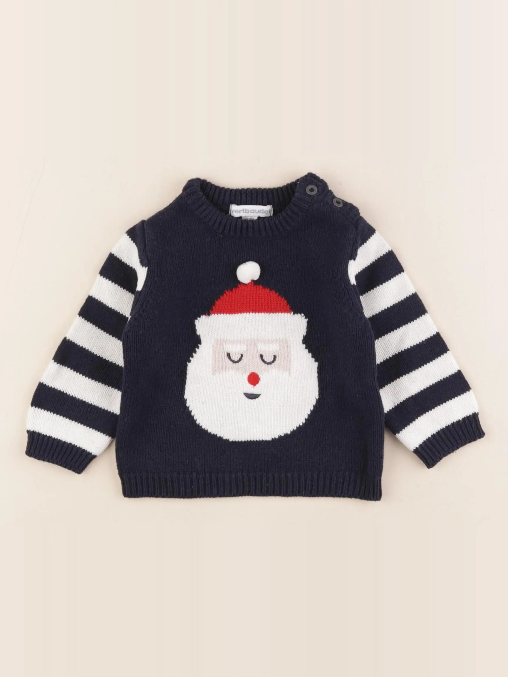Pull bleu, blanc