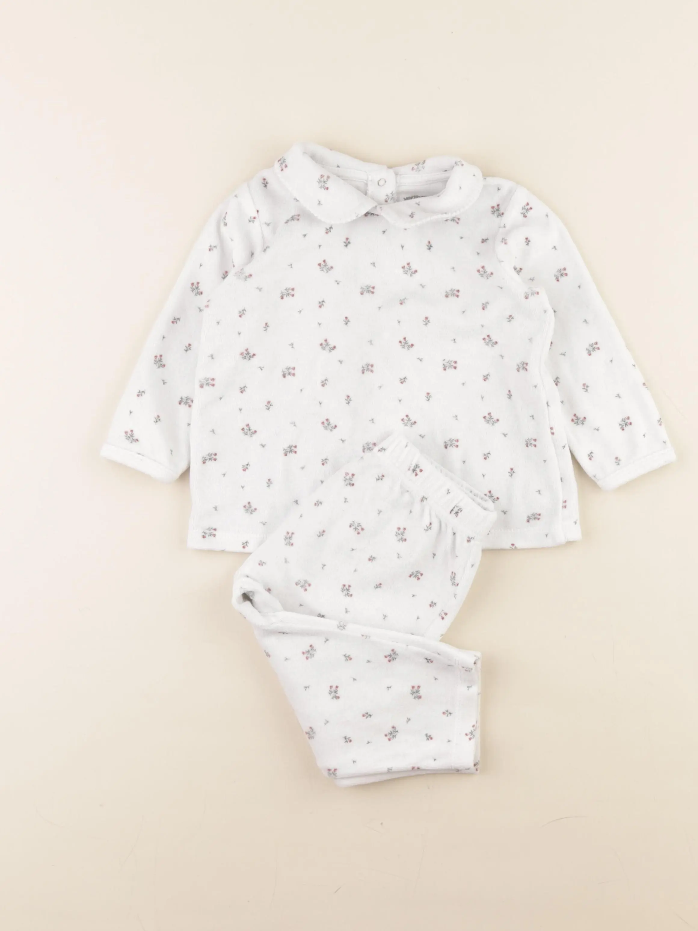 Pyjama velours blanc