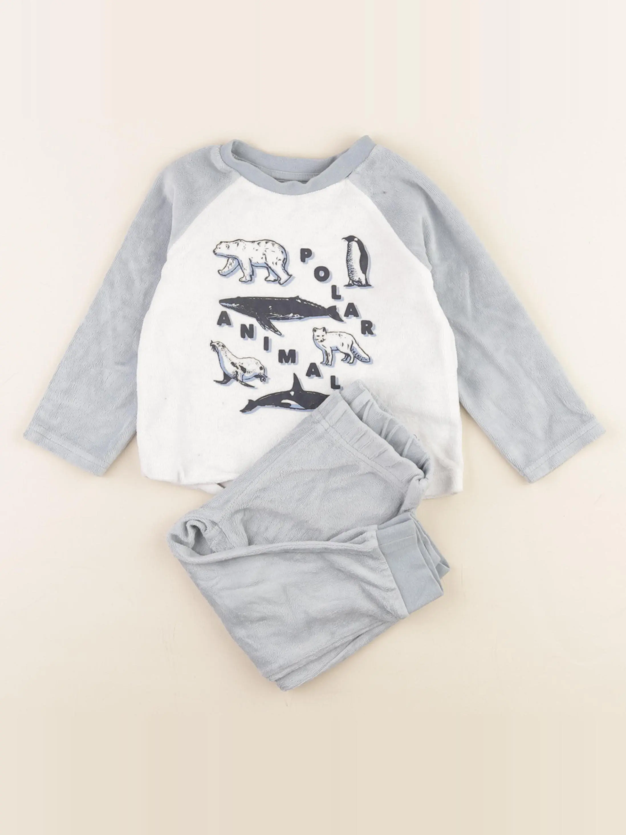 Pyjama velours bleu