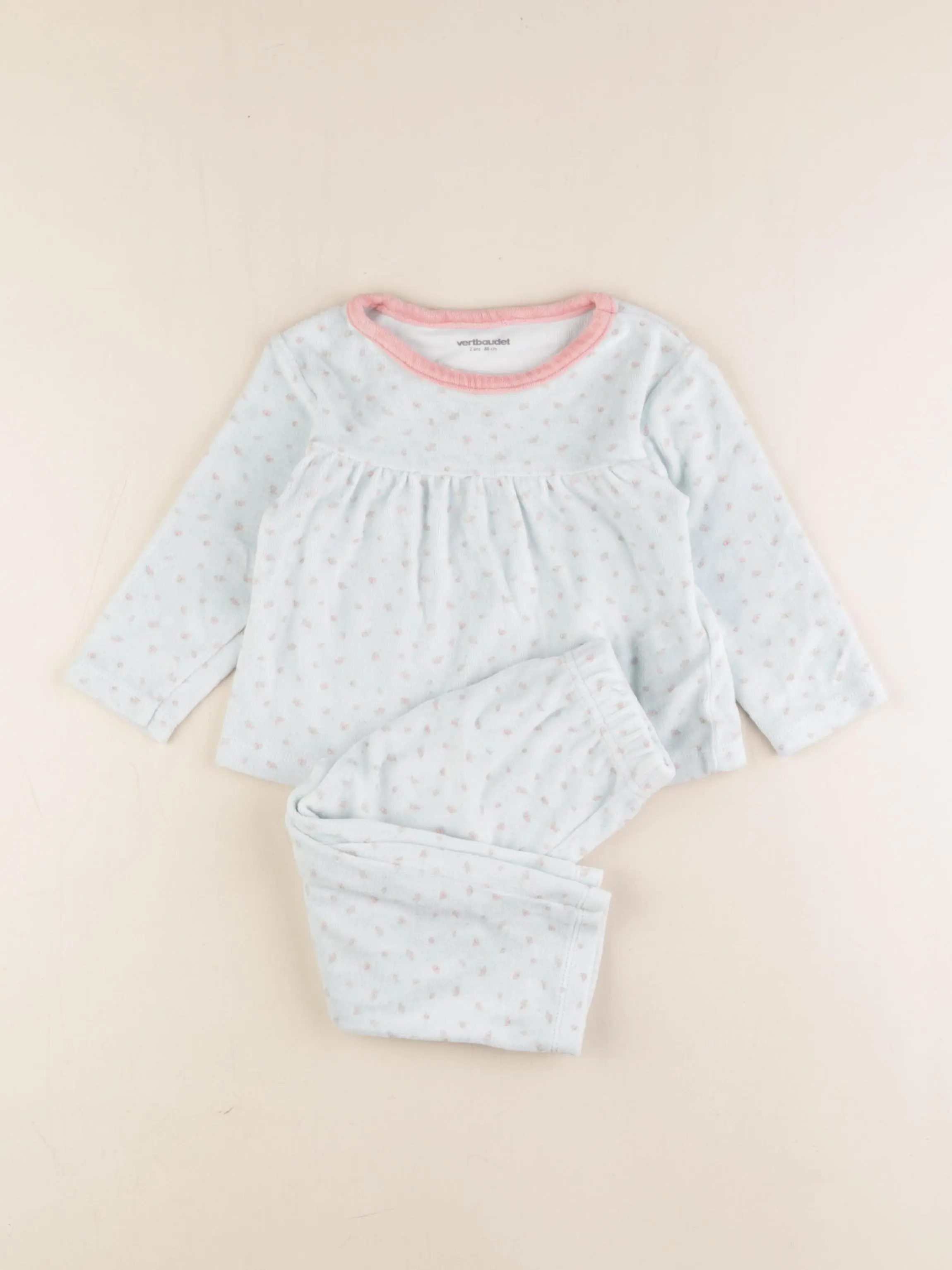Pyjama velours bleu